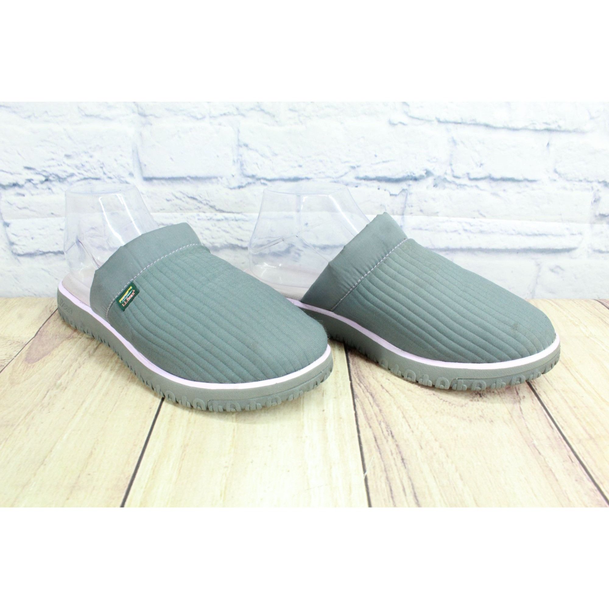 L.L. Bean LL Bean Women's Airlight Gray Nylon Slip On Soft Cozy Indoor Size US 9 / IT 39 - 3 Thumbnail