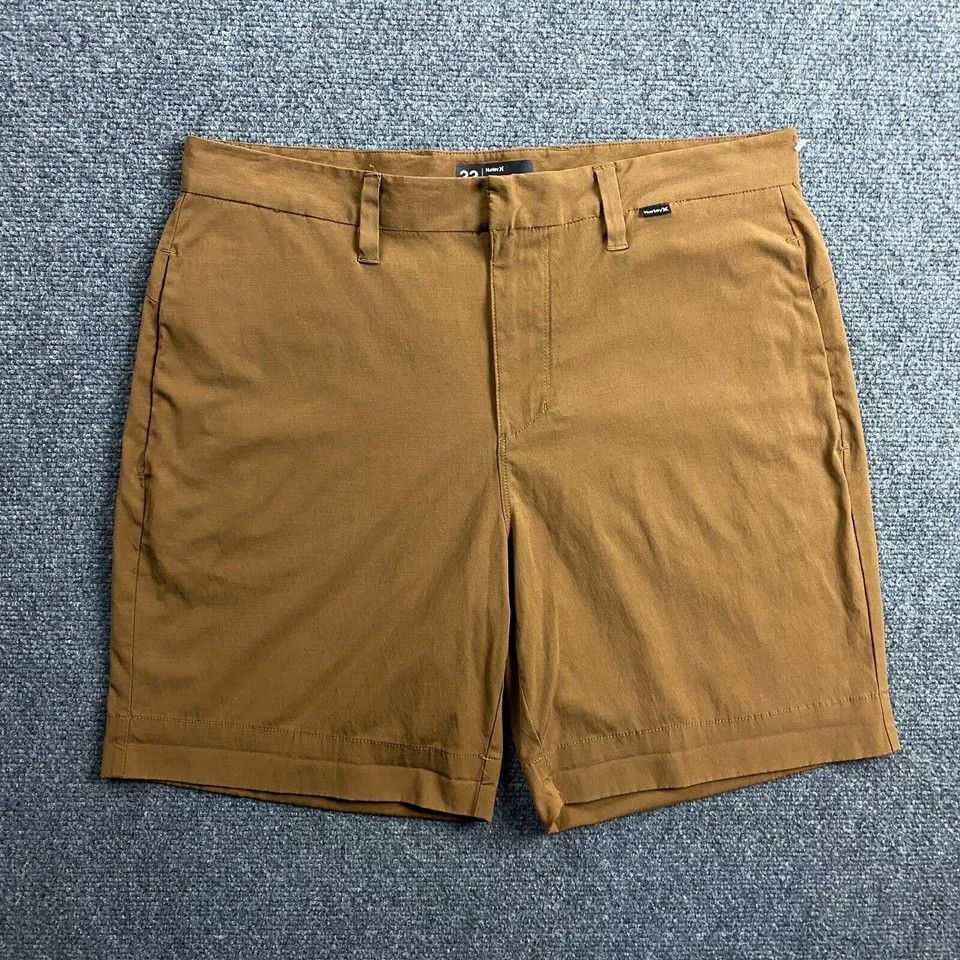 Hurley Hurley Shorts Men's 33 Brown Chino Casual Hook & Eye Size US 33 - 1 Thumbnail