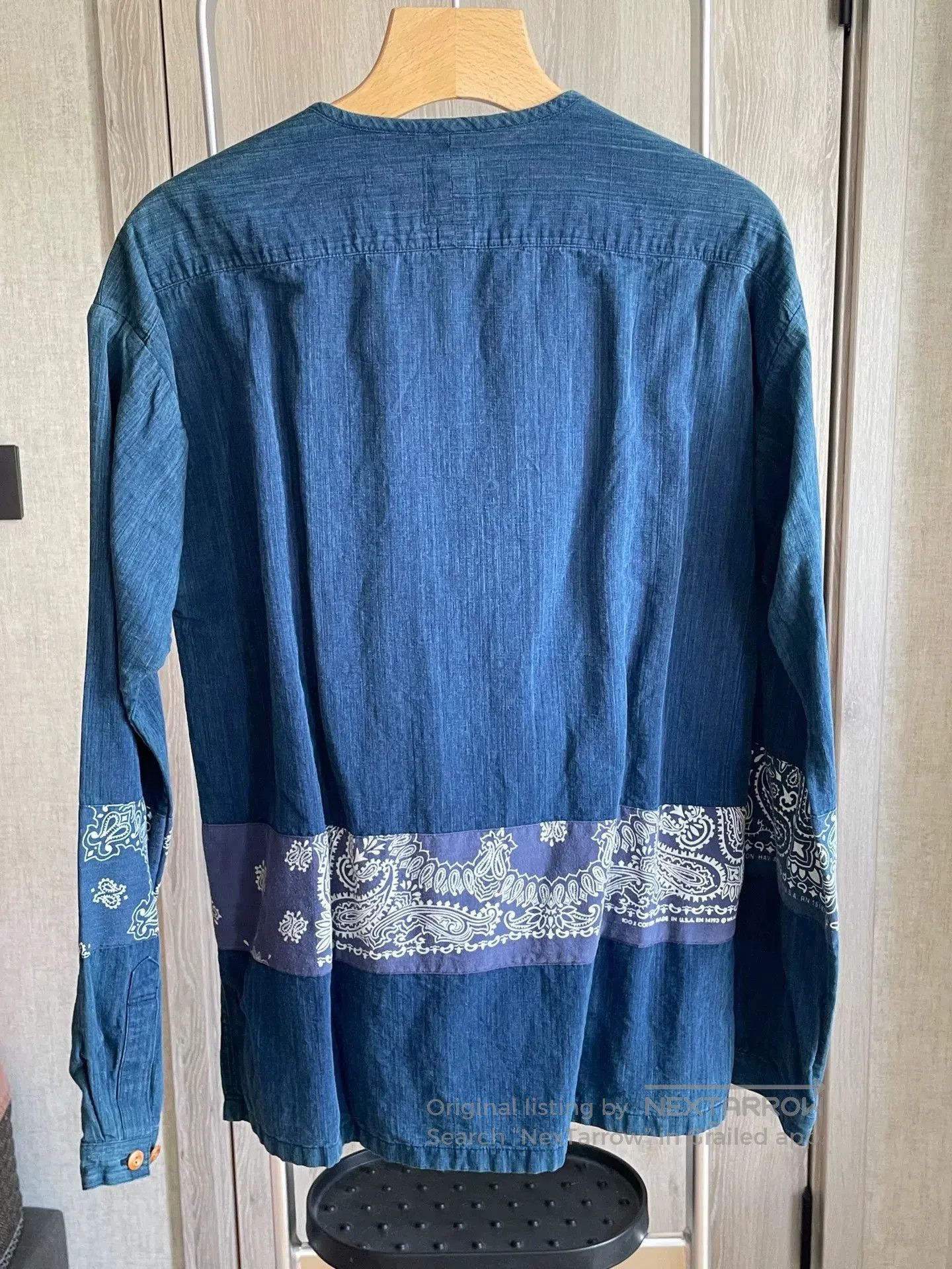 Visvim visvim Ikat Henley Indigo Dye Shirt. Size US S / EU 44-46 / 1 - 5 Thumbnail