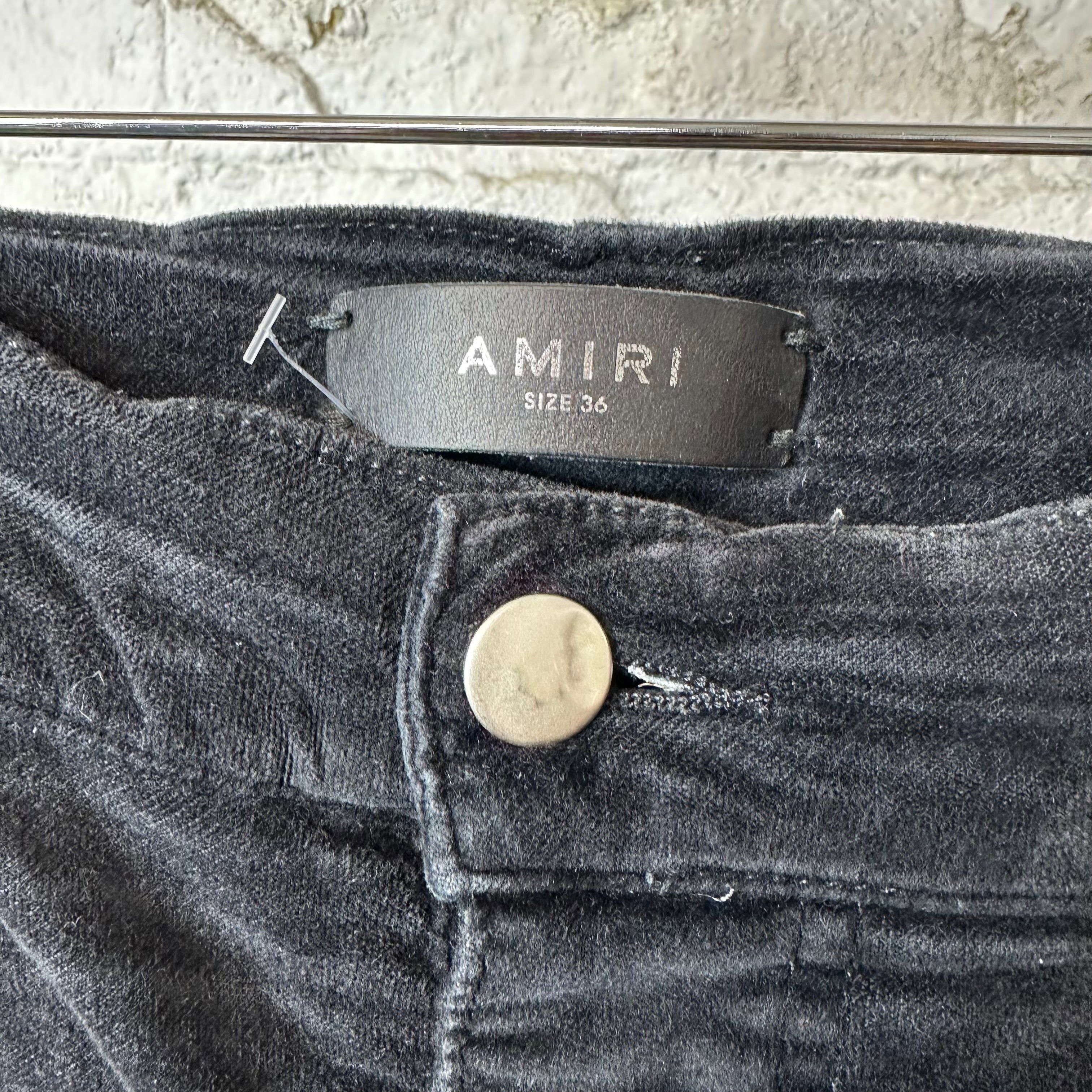 Amiri Amiri Plain Black Velour Jeans Sz 36 Size US 36 / EU 52 - 3 Thumbnail