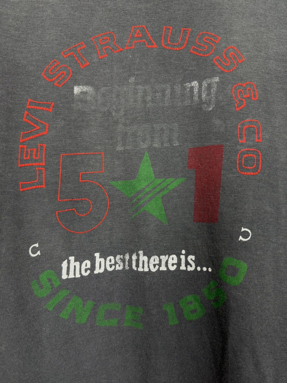 Levi's Vintage Clothing Levi's 90s Black Faded big logo Graphic Tee Shirt Size US M / EU 48-50 / 2 - 4 Thumbnail