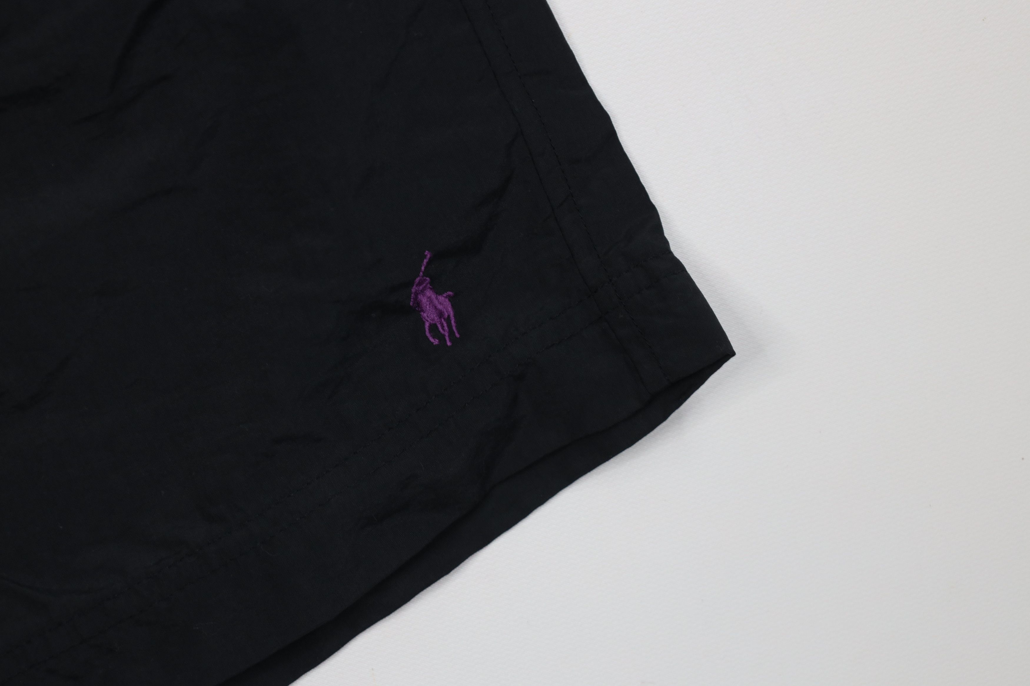 Ralph Lauren Vintage 90s Ralph Lauren Above Knee Swim Trunks Shorts Black Size US 36 / EU 52 - 5 Thumbnail