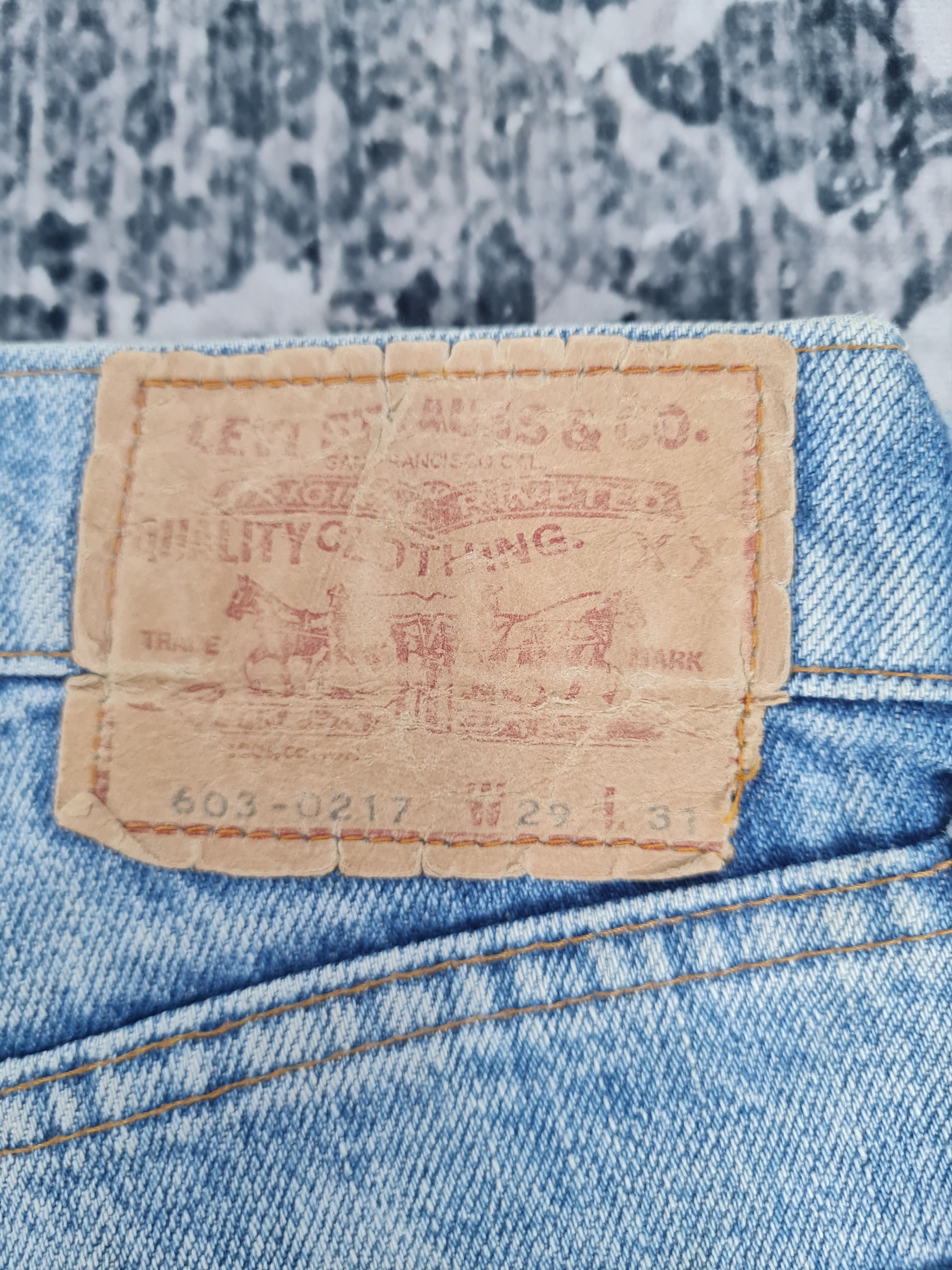 Levi's Vintage Clothing Vtg LEVIS 603 Slim Cut Light Blue Jeans L0368 Size 29X28 Size US 33 - 11 Thumbnail