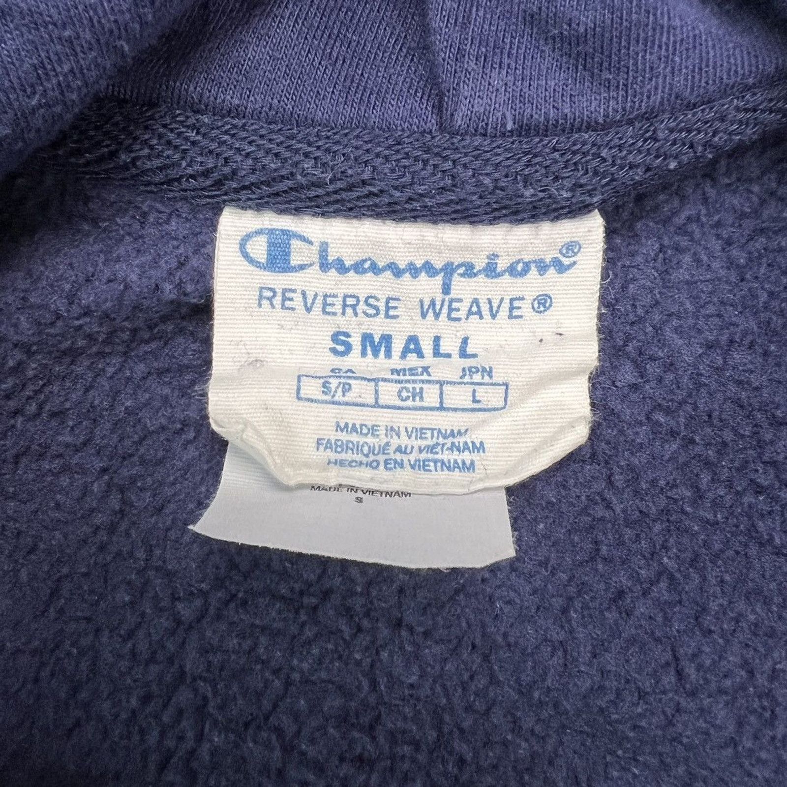 Champion × Vintage Champion Hoodie Reverse Weave Script Pullover Sweatshirt Size US S / EU 44-46 / 1 - 5 Thumbnail