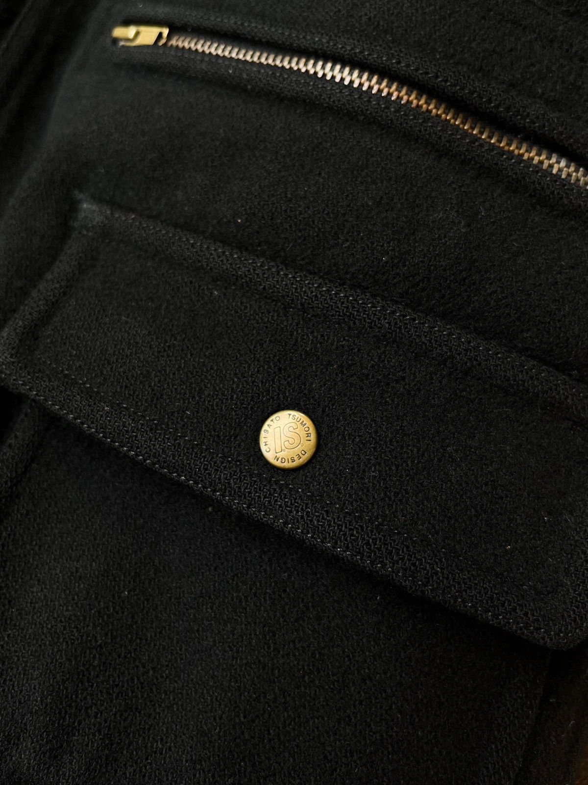 Issey Miyake 1980’s ISSEY MIYAKE Care label Wool/Leather Varsity Bomber Size US XL / EU 56 / 4 - 13 Thumbnail
