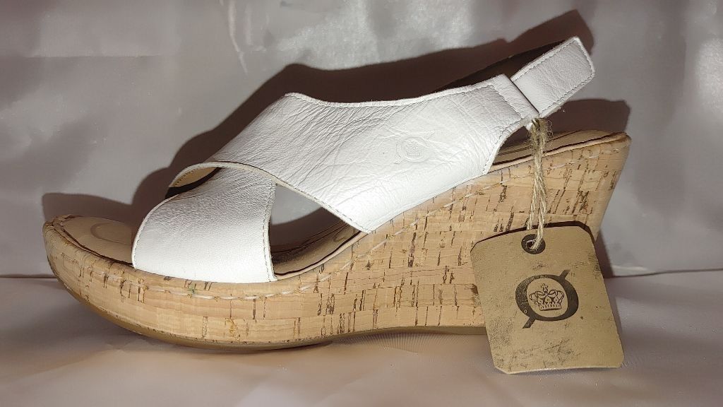 Born Born Jenni Leather Cork Platform Sandals Size 9M NWT Size US 9 / IT 39 - 2 Thumbnail