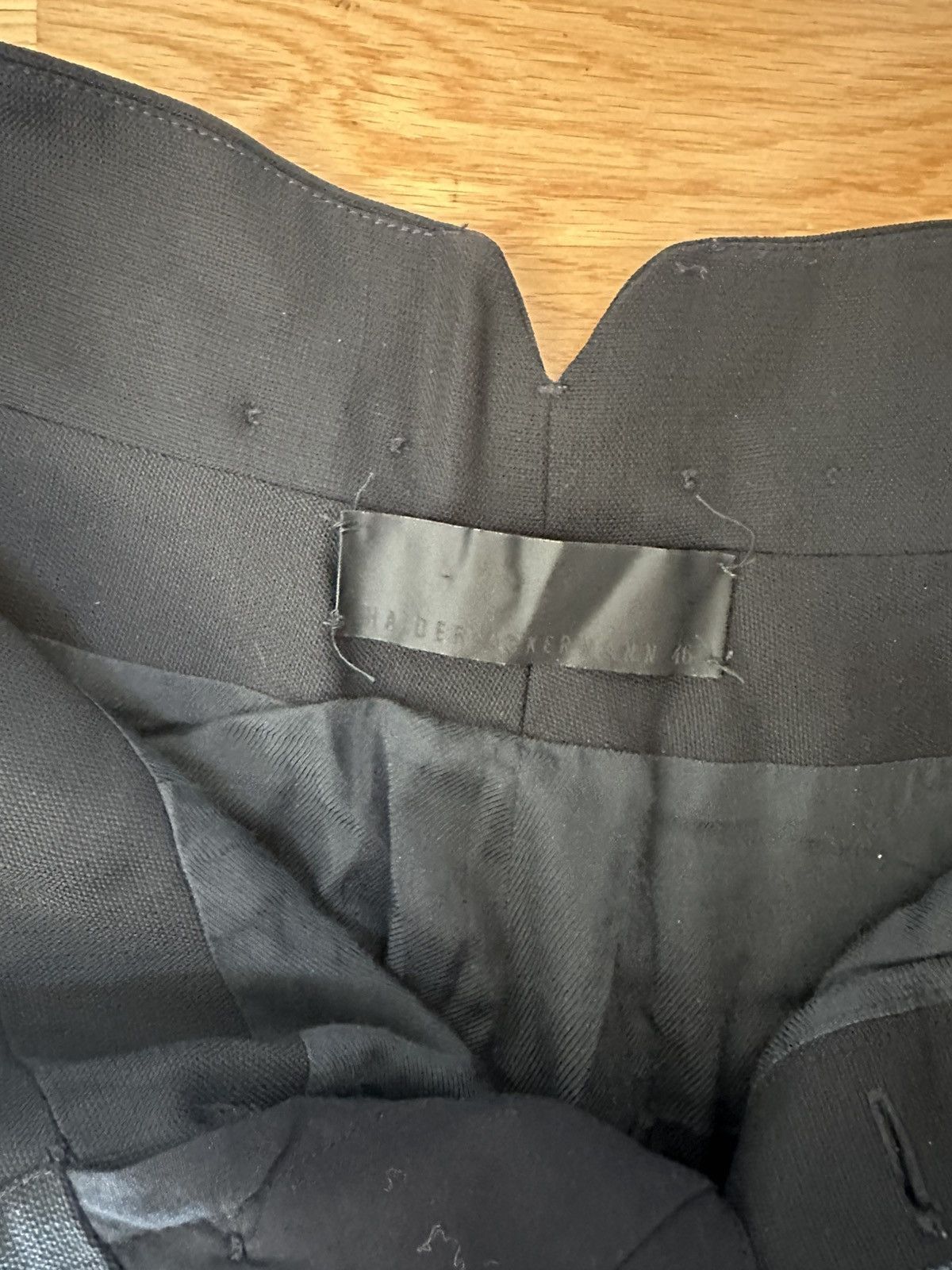 Haider Ackermann High Waist Pleated Black Pants Size US 30 / EU 46 - 8 Thumbnail