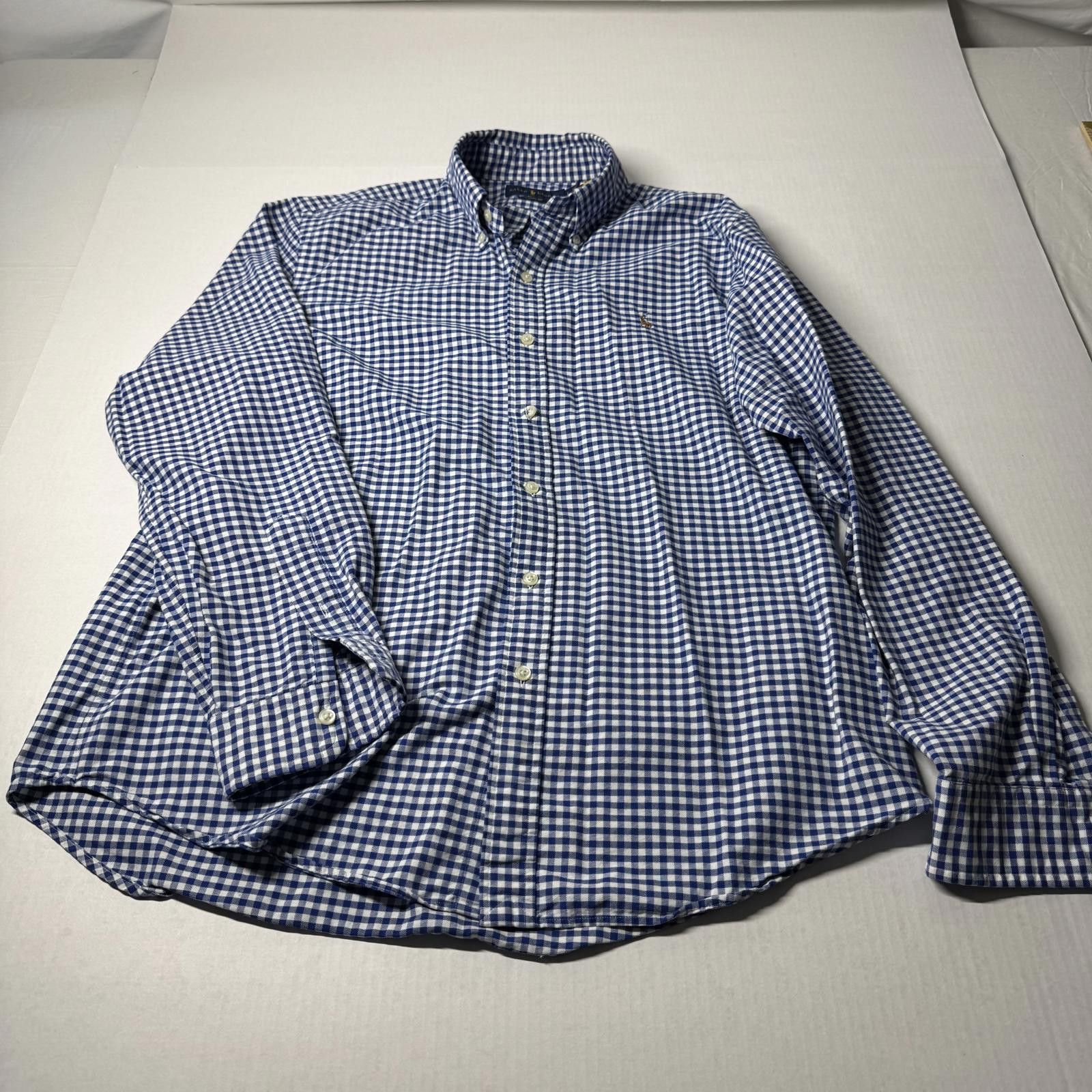 Polo Ralph Lauren Ralph Lauren Classic Fit Men’s Blue/White Stripe Size L Size US L / EU 52-54 / 3 - 1 Thumbnail