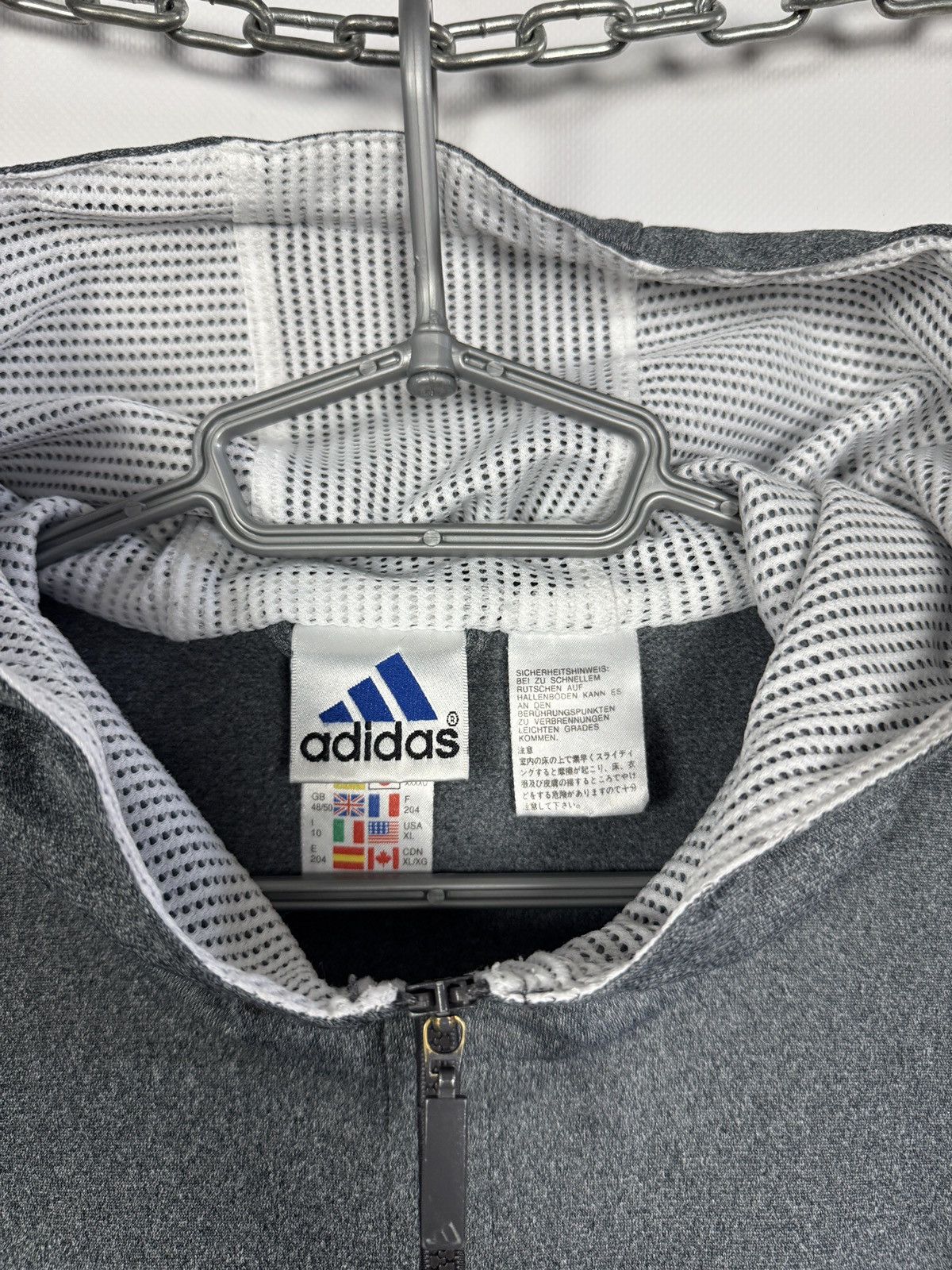 Adidas Adidas Vintage Zip Up Hooded Track Jacket Retro Logo 90s XL Size US XL / EU 56 / 4 - 11 Thumbnail