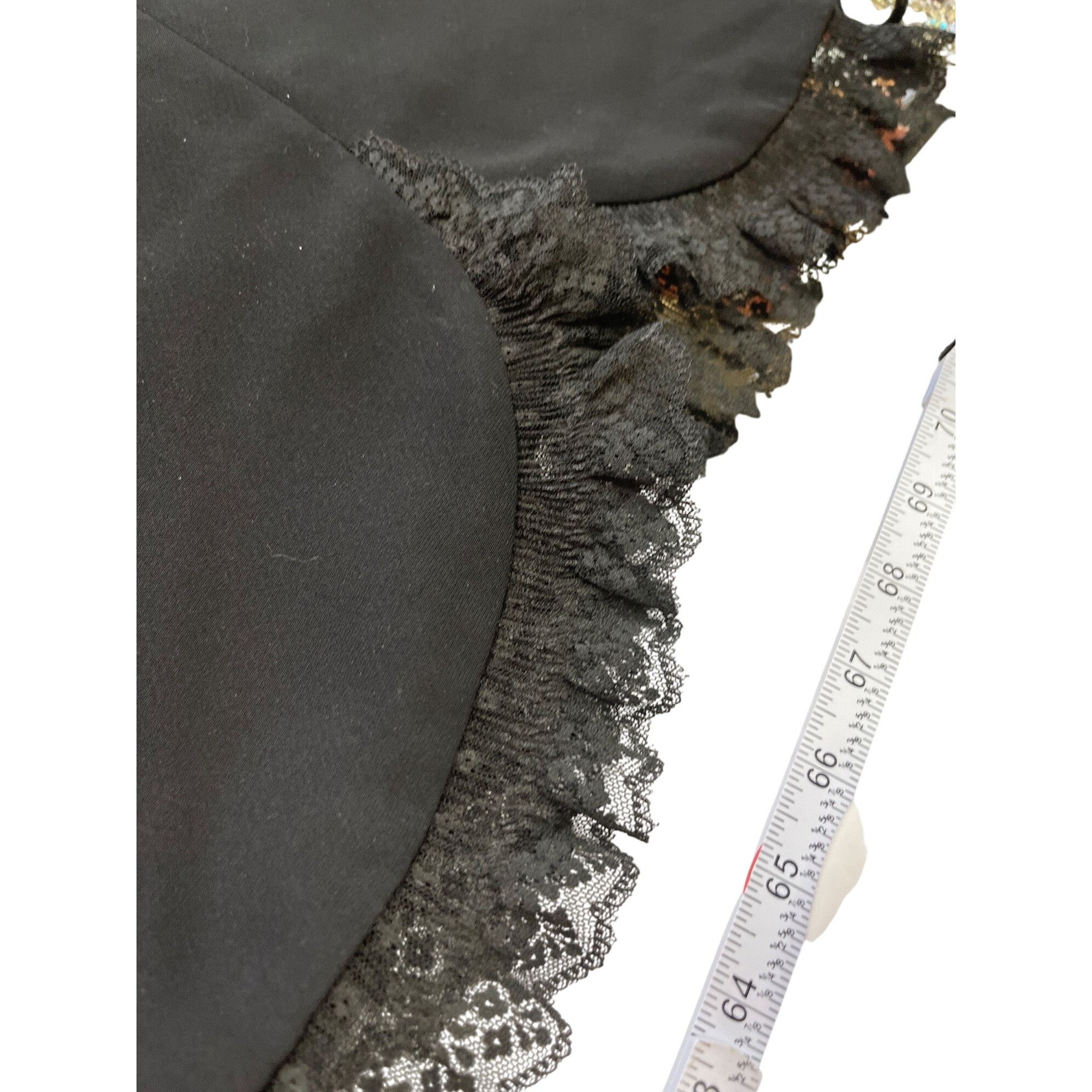 MAGGY LONDON Maggy London Petites wms black laced hem slip on dress sz 8 Size M / US 6-8 / IT 42-44 - 9 Thumbnail
