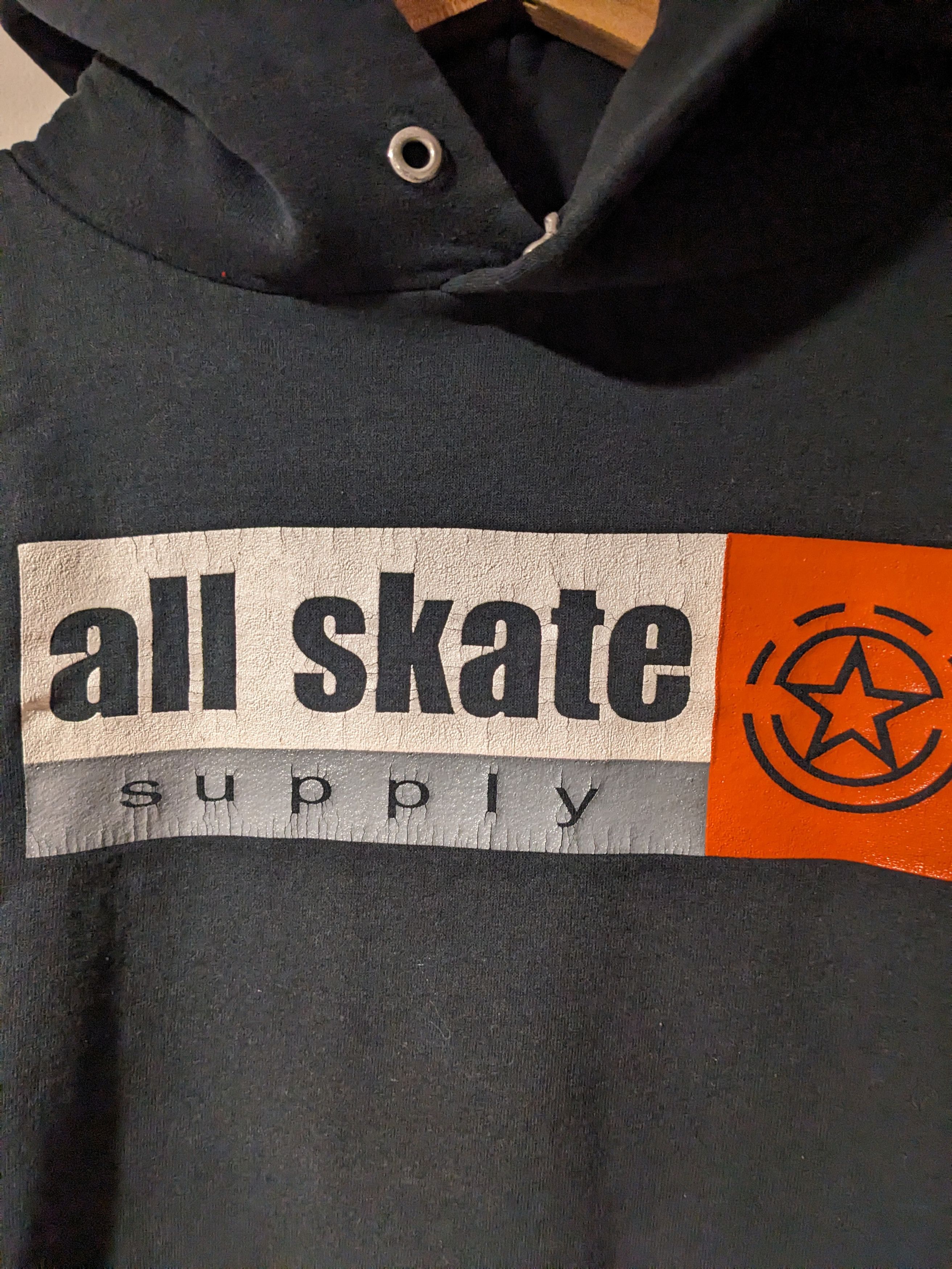 Designer × Vintage Vintage Y2K All Skate Supply Logo Streetwear Small Hoodie Size US S / EU 44-46 / 1 - 2 Thumbnail