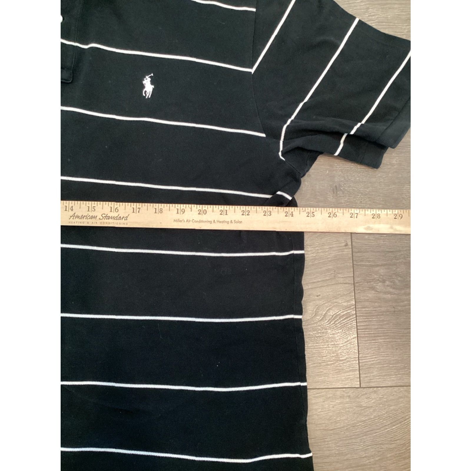 Ralph Lauren VINTAGE Ralph Lauren Striped Polo Shirt XL Black 90s Casual Mens Size US XL / EU 56 / 4 - 4 Thumbnail