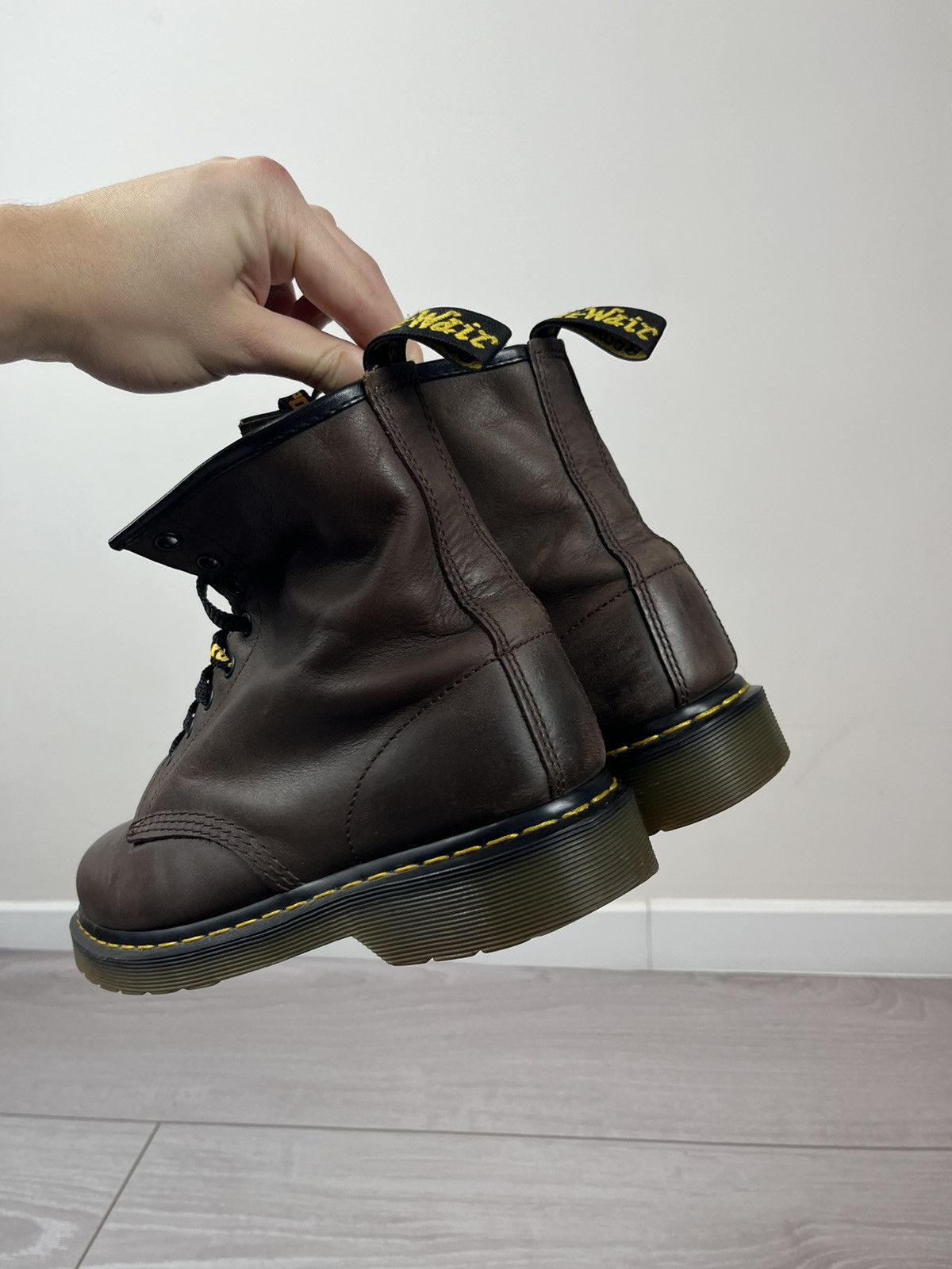 Dr. Martens Dr.Martens Brown Leather Hi Top Boots 10 US Size US 10 / EU 43 - 9 Thumbnail