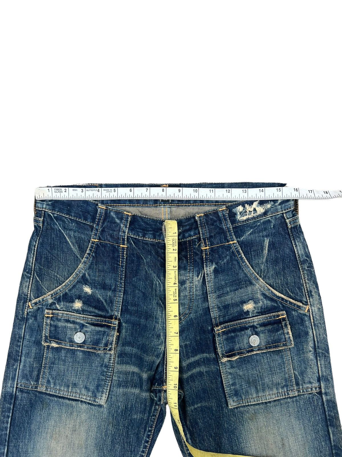 Hysteric Glamour Vintage HG Distress Rips Dirty Mud Denim Bush Jeans Size US 30 / EU 46 - 2 Thumbnail