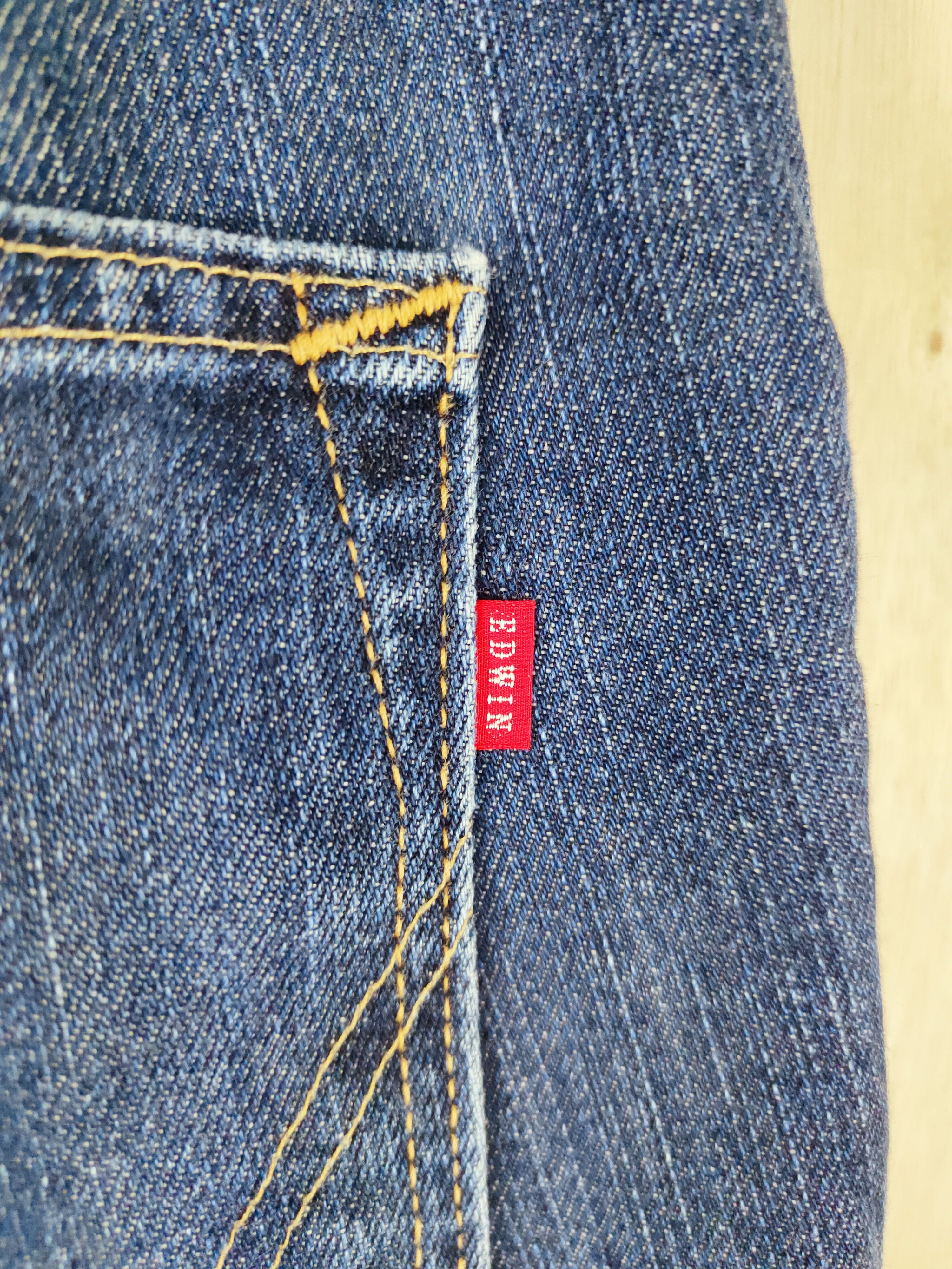 Edwin Edwin Dark Blue Distressed Ripped Jeans #S2661 Size US 33 - 11 Thumbnail