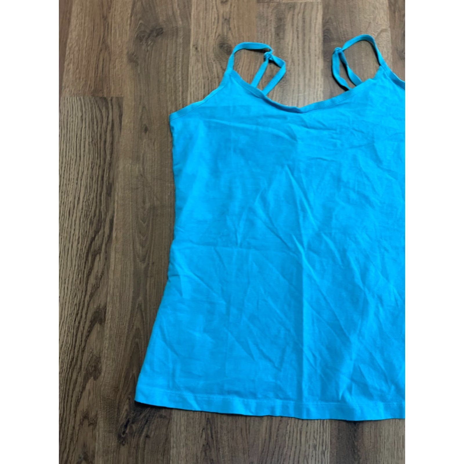 Vintage Christopher & Banks Tank Top Women's Medium Blue Sleeveless V-Neck Shirt Casual Basic Regular Size M Womens 90s Modern Size M / US 6-8 / IT 42-44 - 3 Thumbnail