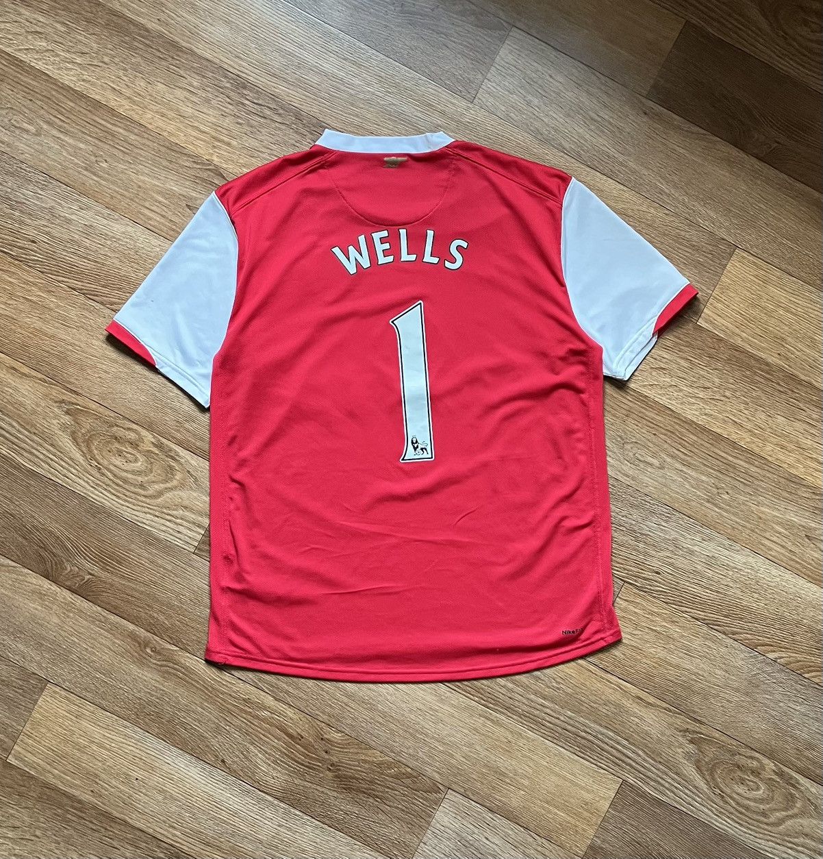 Nike Vintage Arsenal 07/07 Wells #1 T Shirt Football Jersey Size US L / EU 52-54 / 3 - 7 Thumbnail