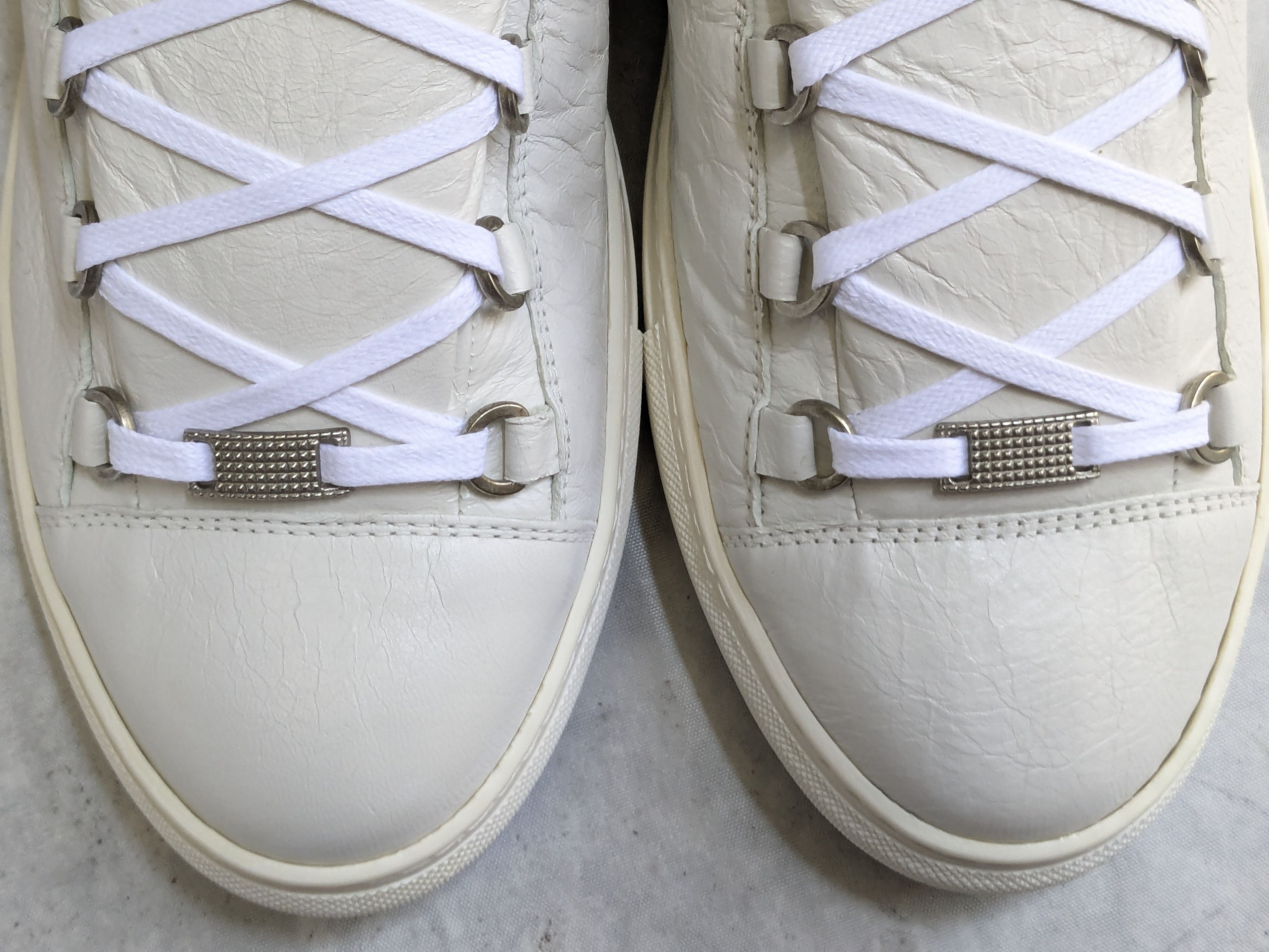 Balenciaga Balenciaga Arena Sneakers White 12 45 High Tops Leather Size US 12 / EU 45 - 5 Thumbnail