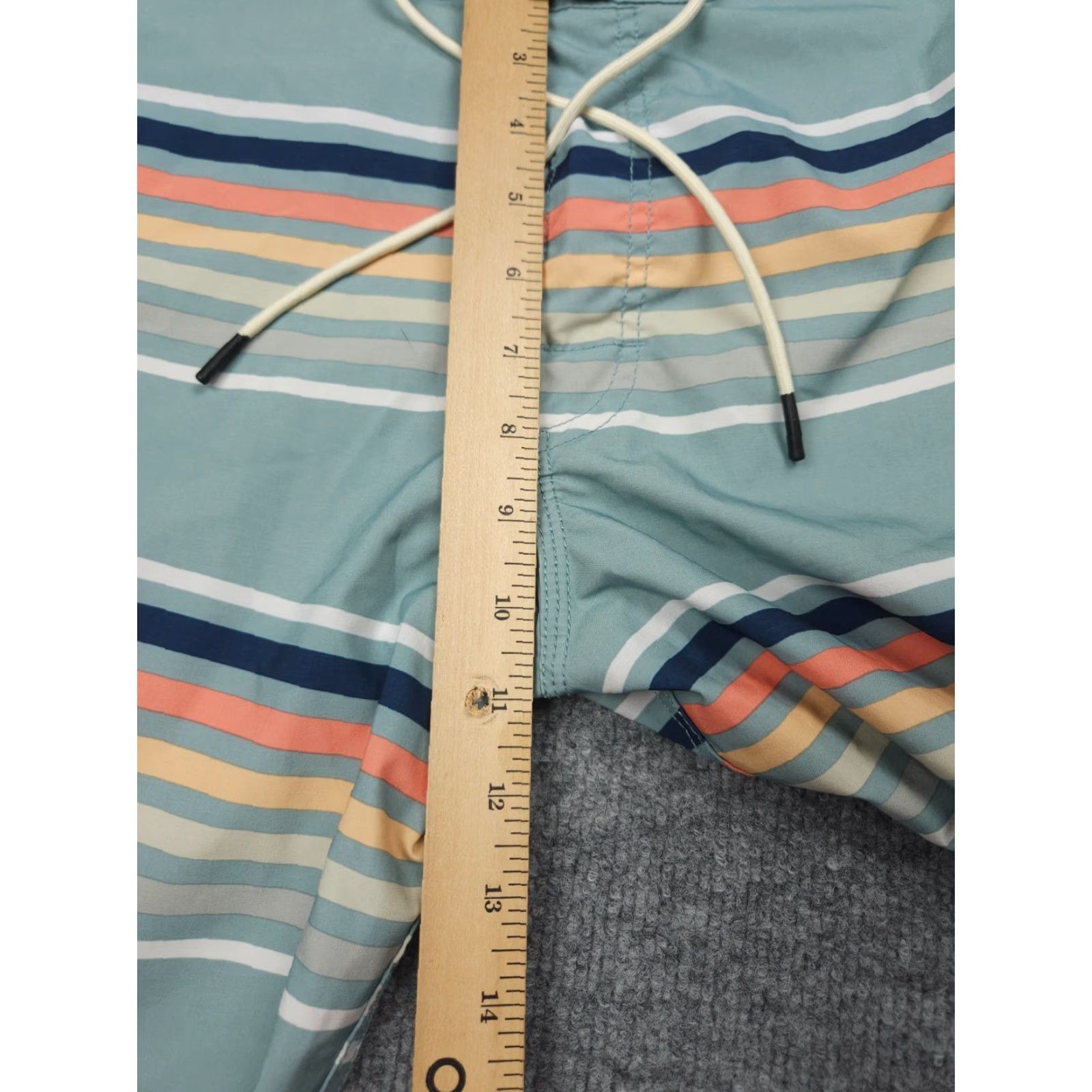 RVCA RVCA Swim Trunks Shorts Men 32 Blue Striped Hawaiian 19" NWT Board Shorts Multicolor Size US 32 / EU 48 - 6 Thumbnail