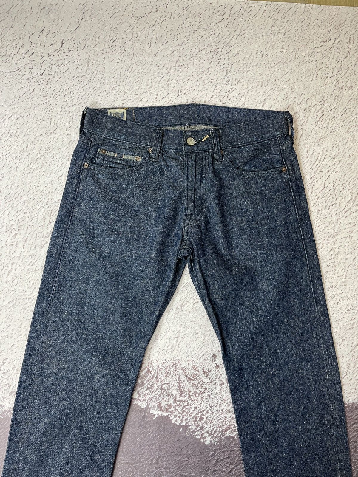 Handmade HTC Hollywood Trading Company cotton hemp selvedge denim Size US 31 - 6 Thumbnail