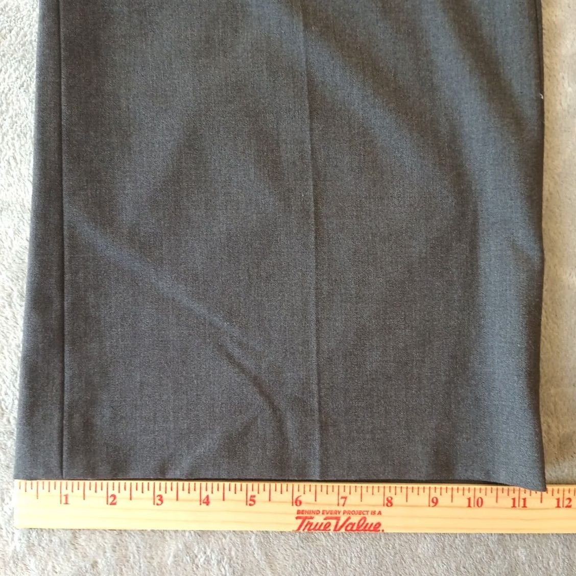 Calvin Klein Calvin Klein Dress Pants Womens Size 14 Gray High Rise Flat Front Pockets 38x32 Straight Inseam 32 Dress Pants Womens Size 36" / US 14 / IT 50 - 6 Thumbnail