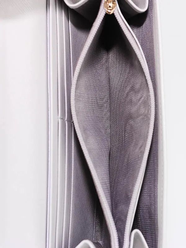 Salvatore Ferragamo o1s1rm0924 Size: OS / Long Leather Wallet in Grey Size ONE SIZE - 5 Thumbnail