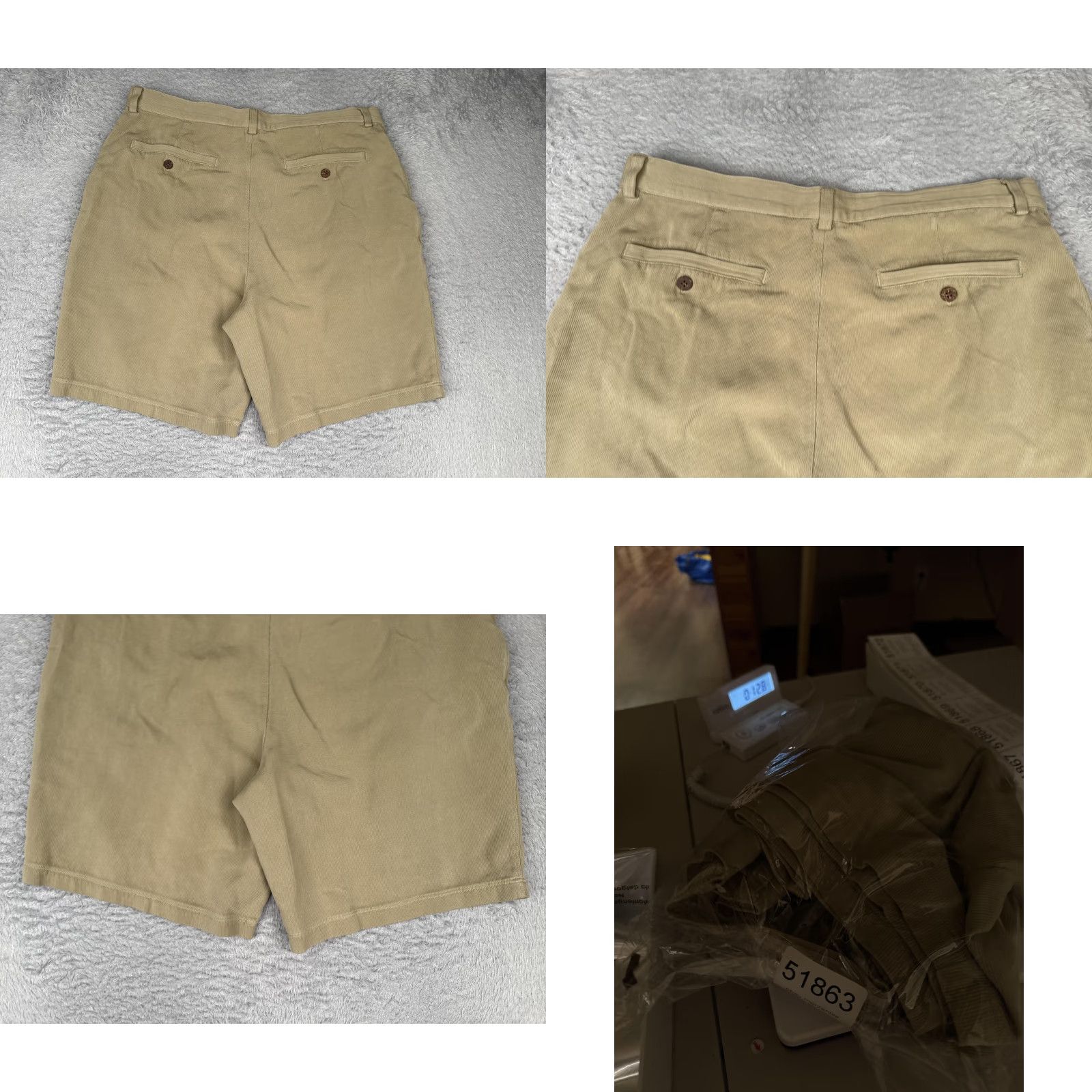 Tommy Bahama Tommy Bahama Shorts Mens 36 Tan Silk Cotton Blend Relax Chino Flat Front Casual Size US 36 / EU 52 - 9 Thumbnail