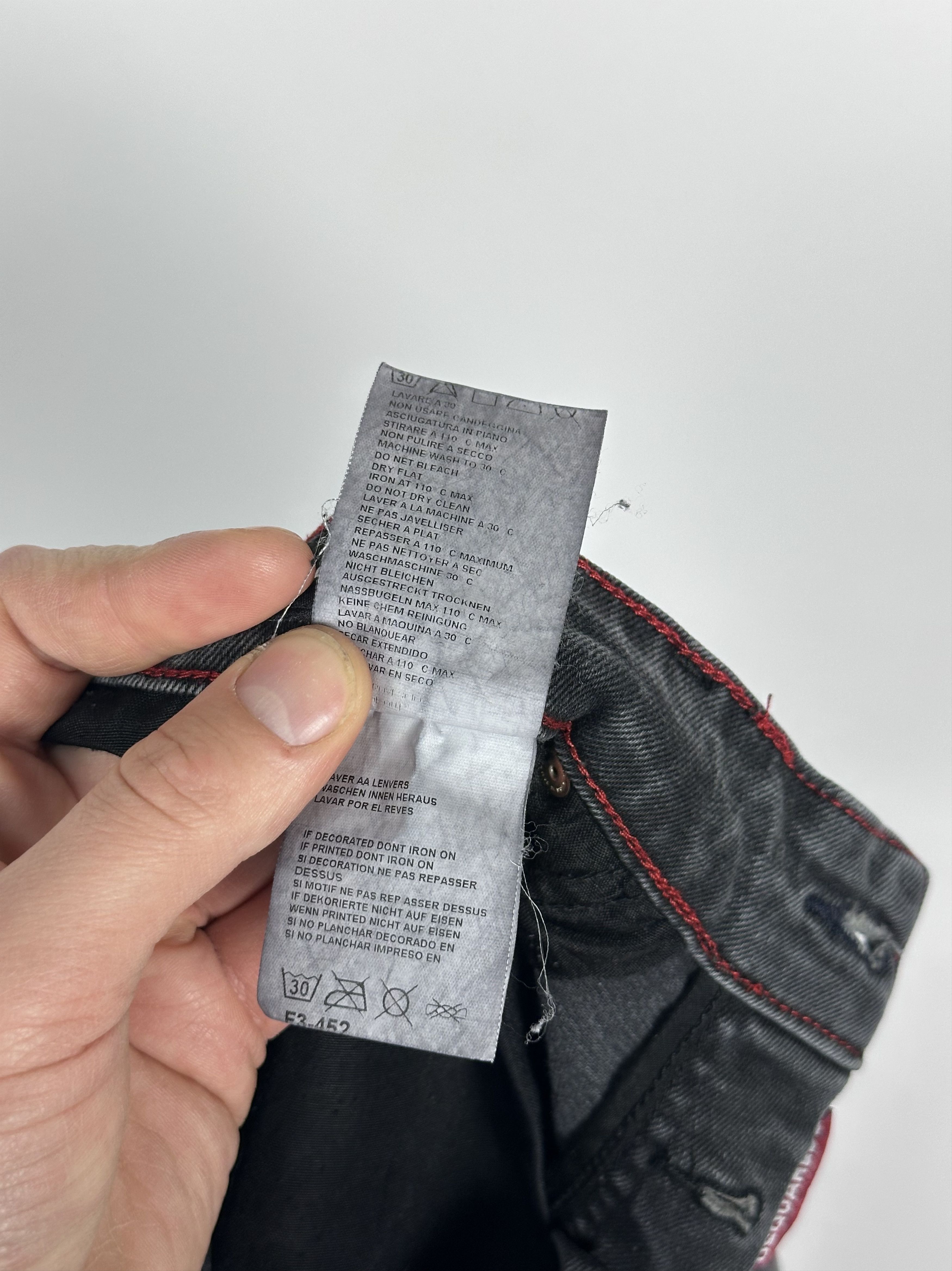 Dsquared2 Dsquared2 Black Washed Denim Distressed Jeans Mens Size 52 Size US 36 / EU 52 - 12 Thumbnail