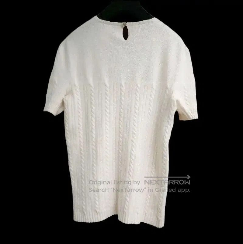 Chanel Chanel White Cashmere Short Sleeve Sweater . Size XS / US 0-2 / IT 36-38 - 3 Thumbnail