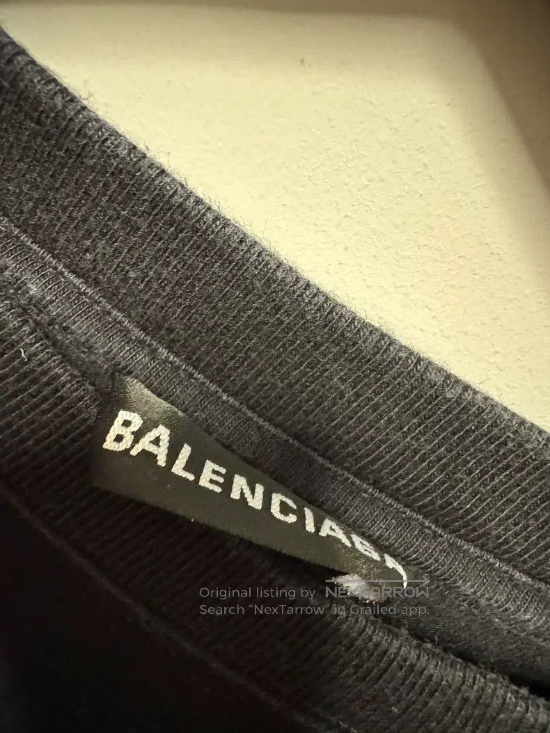 Balenciaga Balenciaga Black mailbox symbol logo short-sleeve T-shirt Size US XS / EU 42 / 0 - 2 Thumbnail