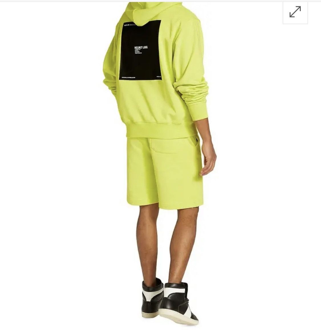 Helmut Lang Helmut Lang Neon Box Logo Hoodie Size M Size US M / EU 48-50 / 2 - 6 Thumbnail