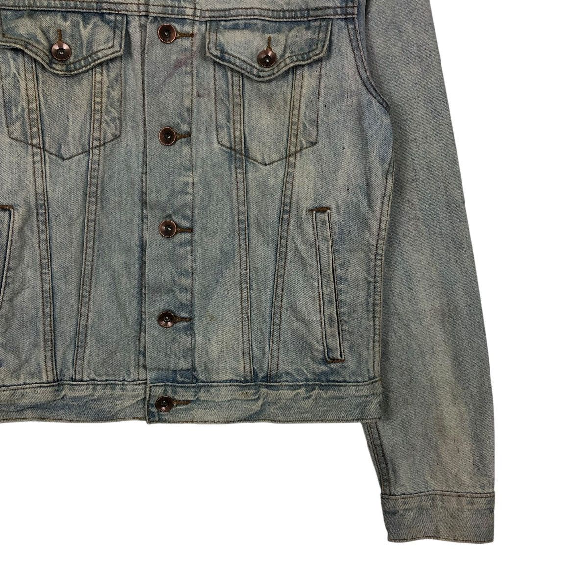 Japanese Brand 🔥VINTAGE CROPPED TRUCKER DENIM JACKET GAP Size US XS / EU 42 / 0 - 7 Thumbnail