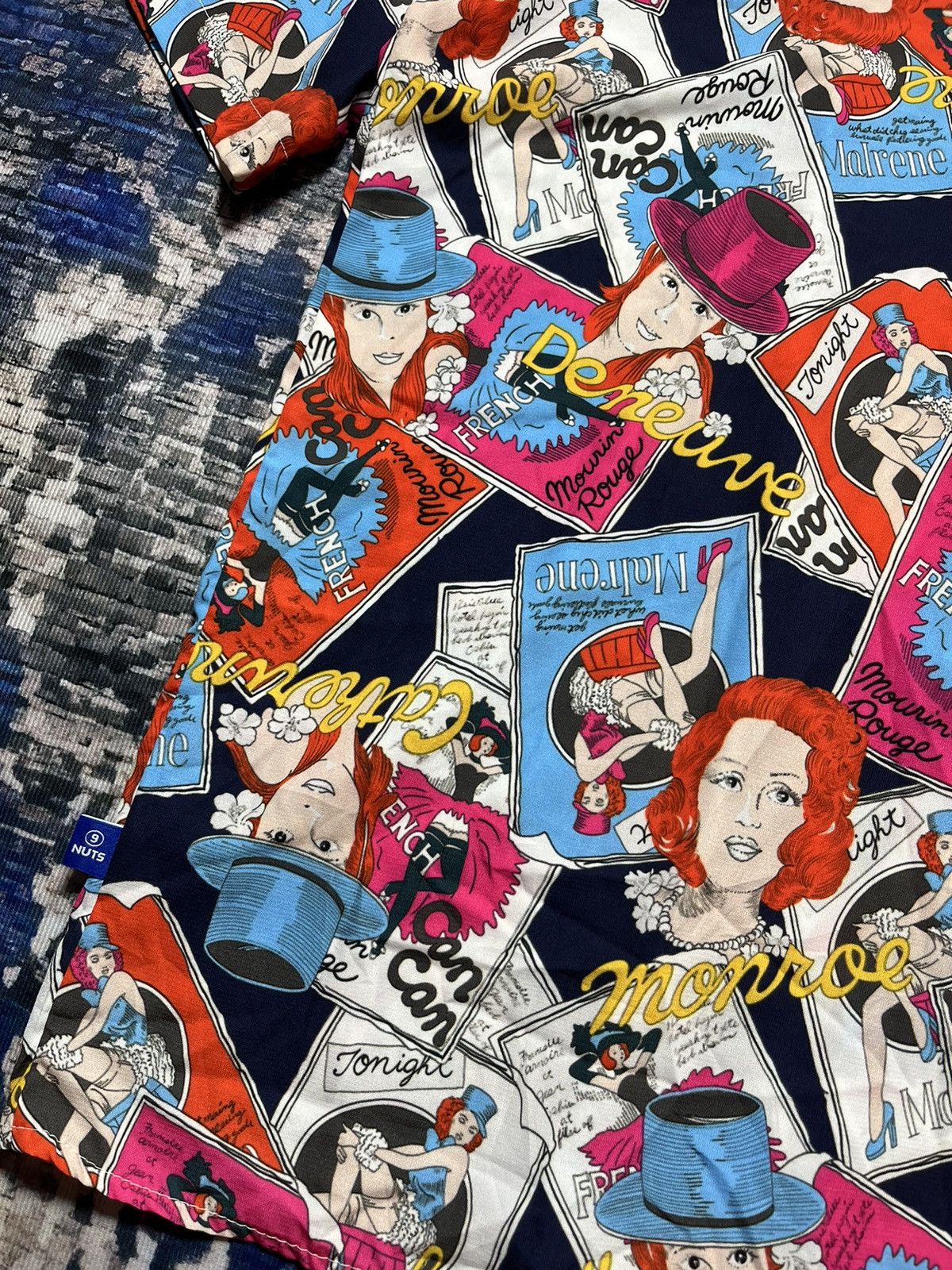 Designer × Vintage 🔥RARE Nine Nuts By Nissy OVP Girl Full Print Shirt Button up Size US XXL / EU 58 / 5 - 12 Thumbnail