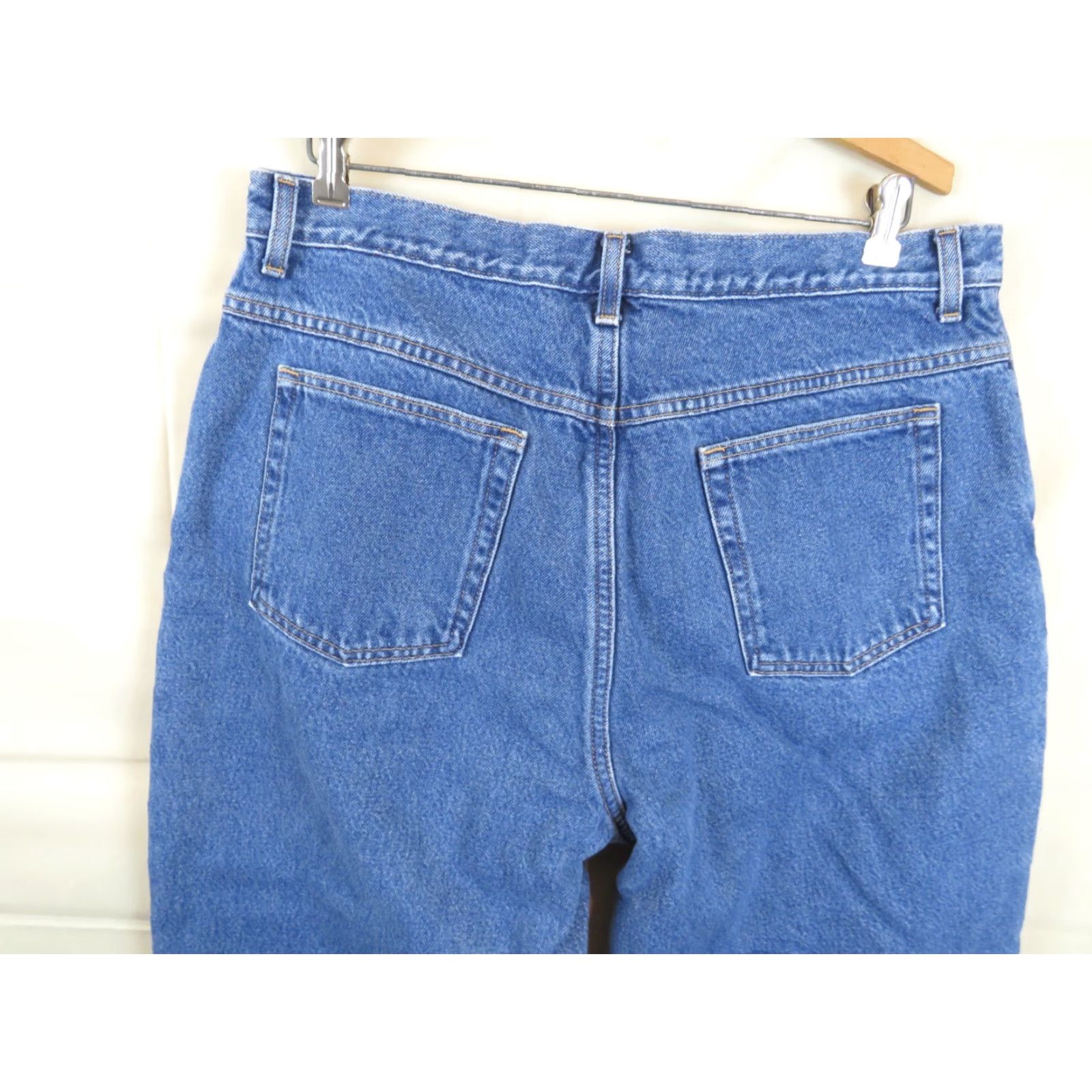 Denime LL Bean Jeans Women 18 Regular Blue Denim Flannel Lined Workwear Jeans Woman 18 Blue LL Bean Jeans Womens Regular Denim Flannel Lined Vintage? Size 40" / US 18 - 8 Thumbnail