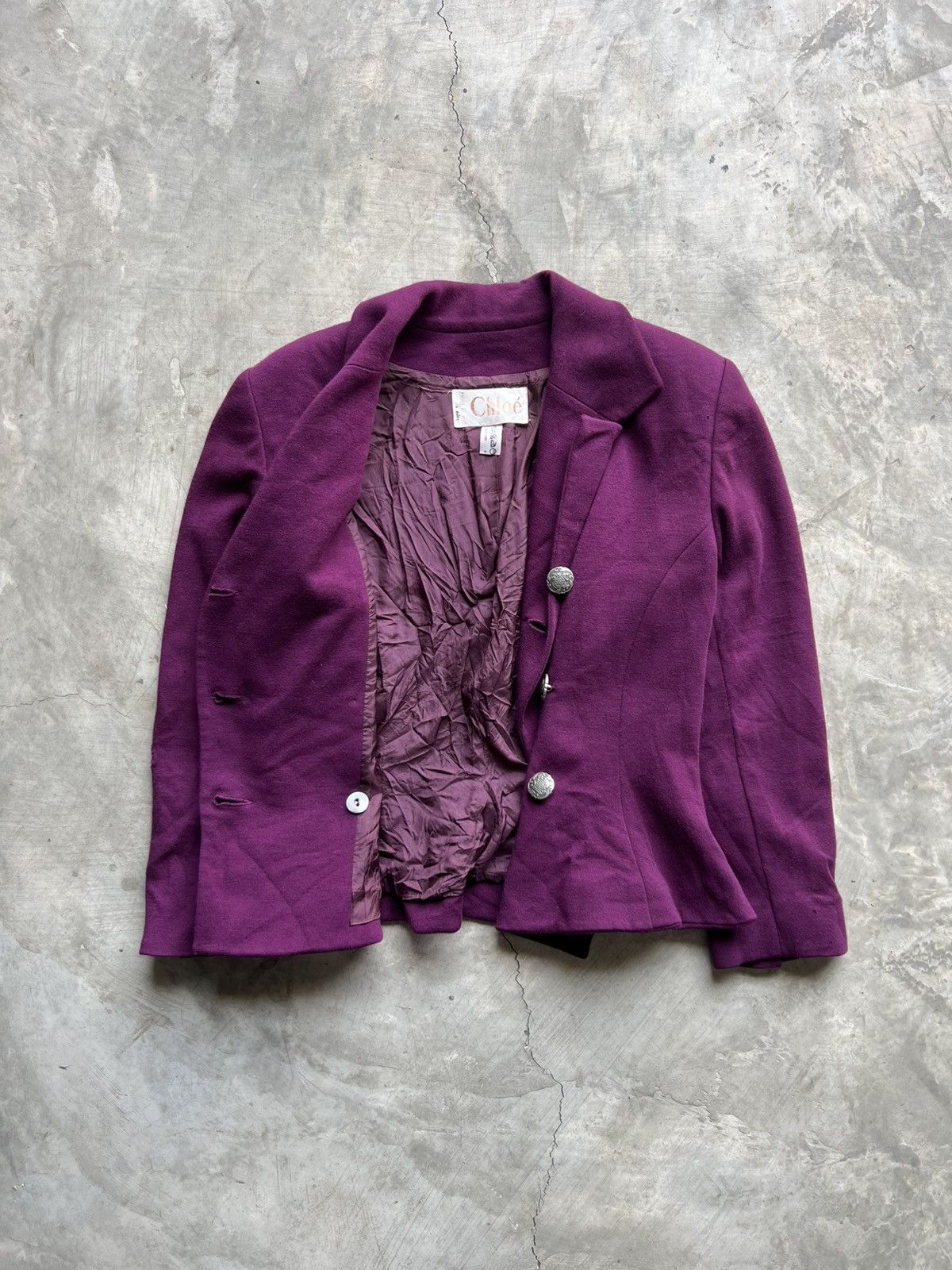 Chloe Chloe Vintage Blazer Size S / US 4 / IT 40 - 5 Thumbnail