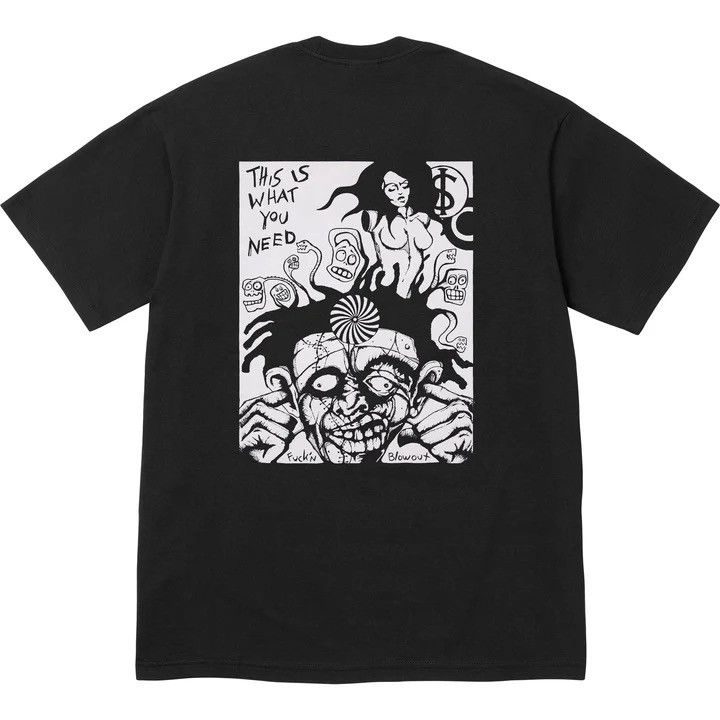 新品 Supreme Fuckin Blowout Tee Black Supreme x Rob Zombie Fuckin Blowout Tee