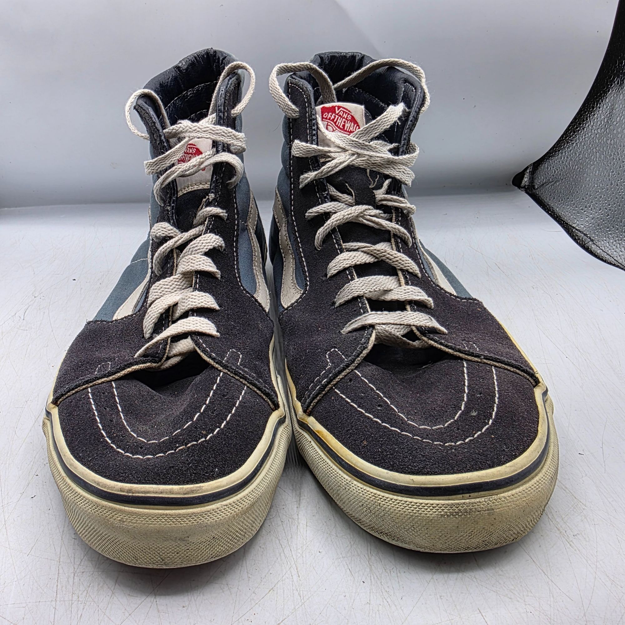 Vans Vans Old Skool Mens Size 12 Blue Black Sneaker Shoes High To Size US 12 / EU 45 - 2 Thumbnail