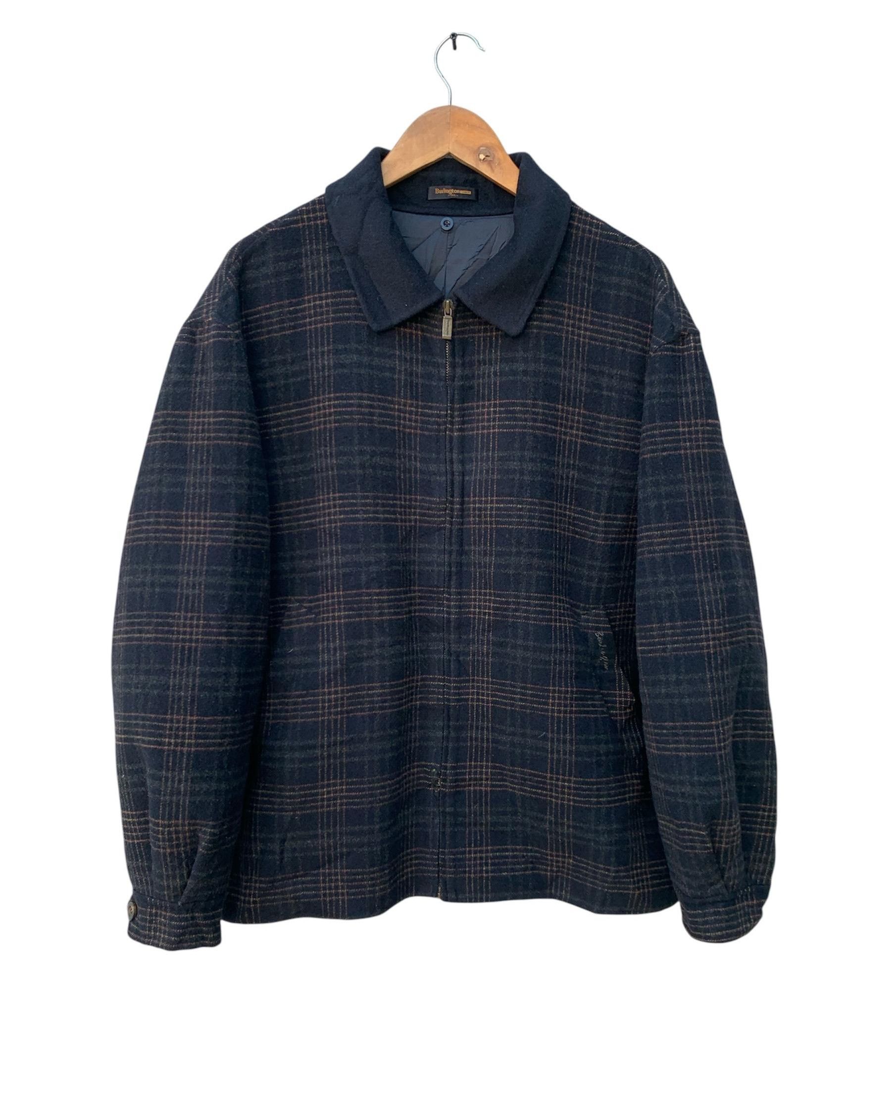 Burlington Vintage Burlington Wool Zipper Jacket Size US M / EU 48-50 / 2 - 2 Thumbnail