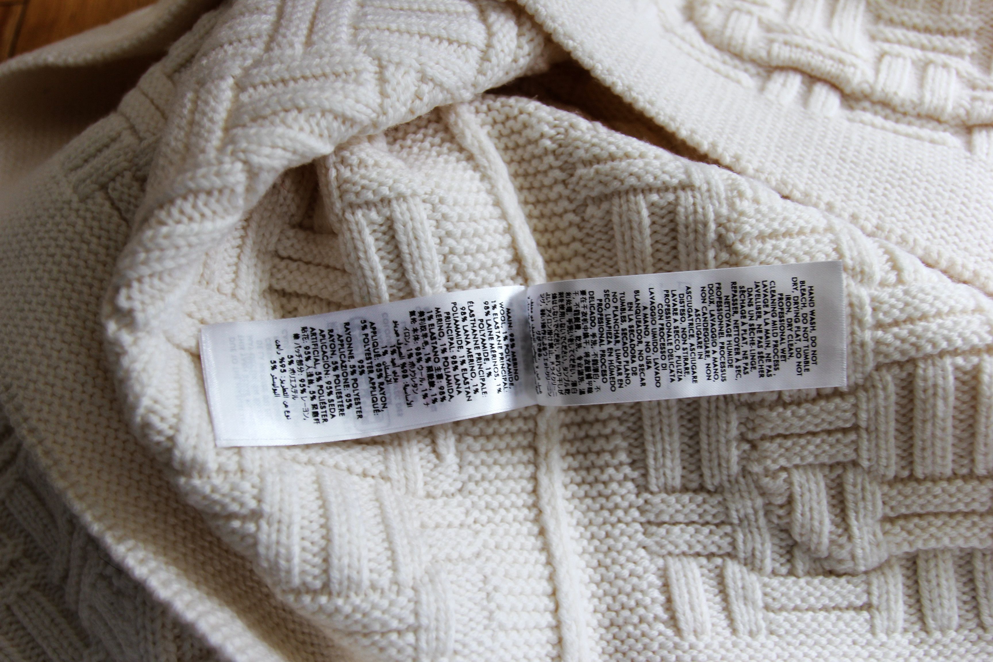 Casablanca BNWT AW24 CASABLANCA MERINO WOOL COLUMN STITCH CARDIGAN XL Size US XL / EU 56 / 4 - 11 Thumbnail