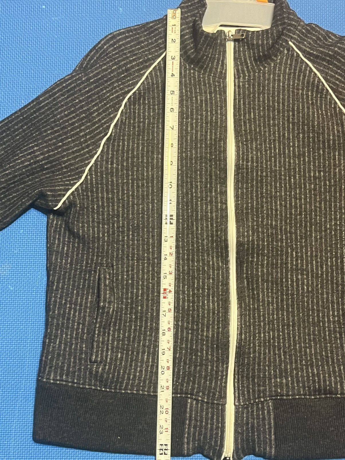 Todd Snyder Todd Snyder Chalk Stripe Track Jacket Charcoal Medium Size US M / EU 48-50 / 2 - 3 Thumbnail