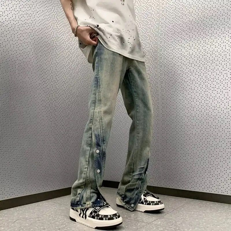Japanese Brand × Vintage Streetwear Baggy Flared Jeans Size US 34 / EU 50 - 1 Thumbnail