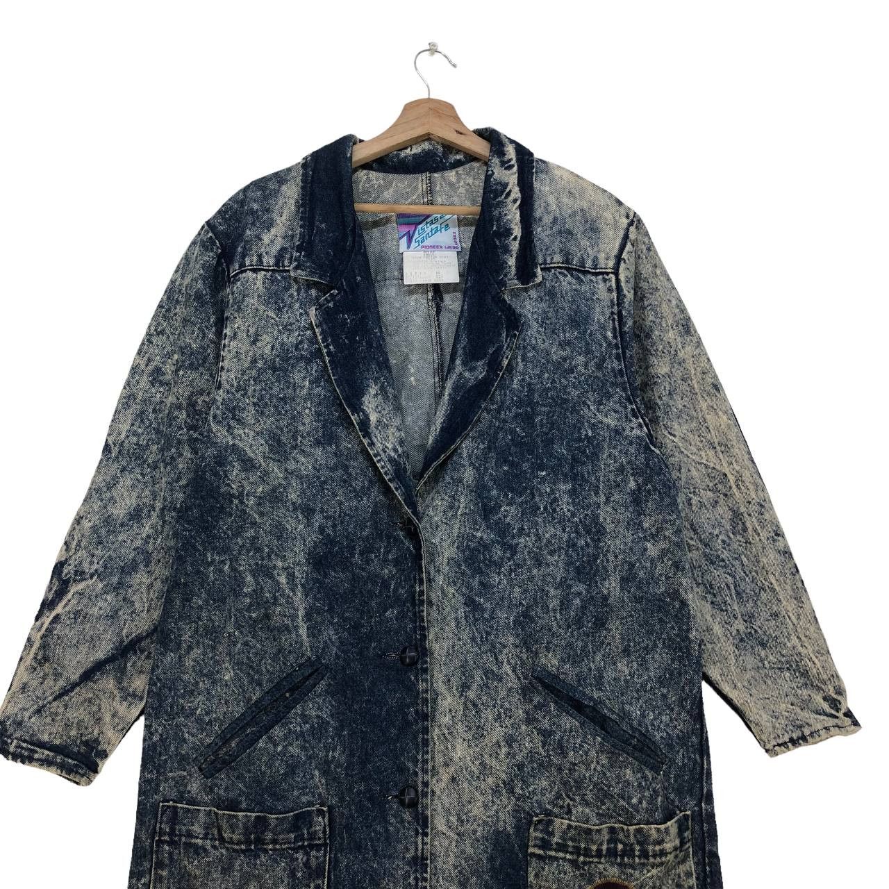 Vintage Vistas de Santa fe by Pioneer Wear Suede Appliqué Hawk Denim Size M / US 6-8 / IT 42-44 - 4 Thumbnail