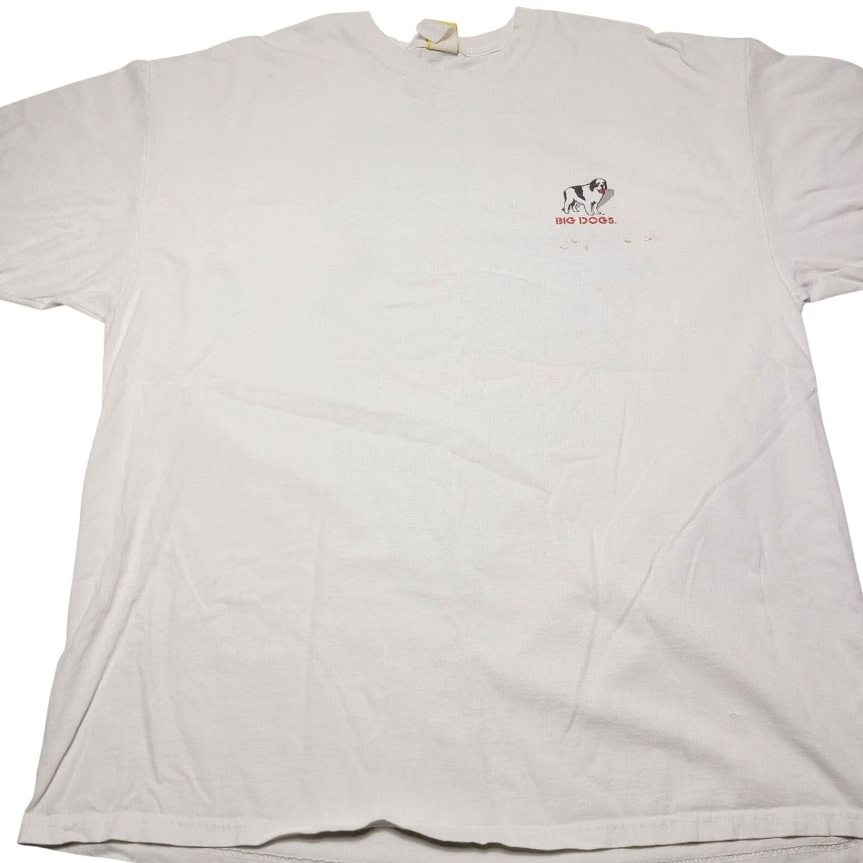 Big Dogs VINTAGE Big Dogs Graphic Tee Men 2XL White Short Sleeve Crew Neck Rested And Ready 2004 T-Shirt Mens Size US XXL / EU 58 / 5 - 3 Thumbnail