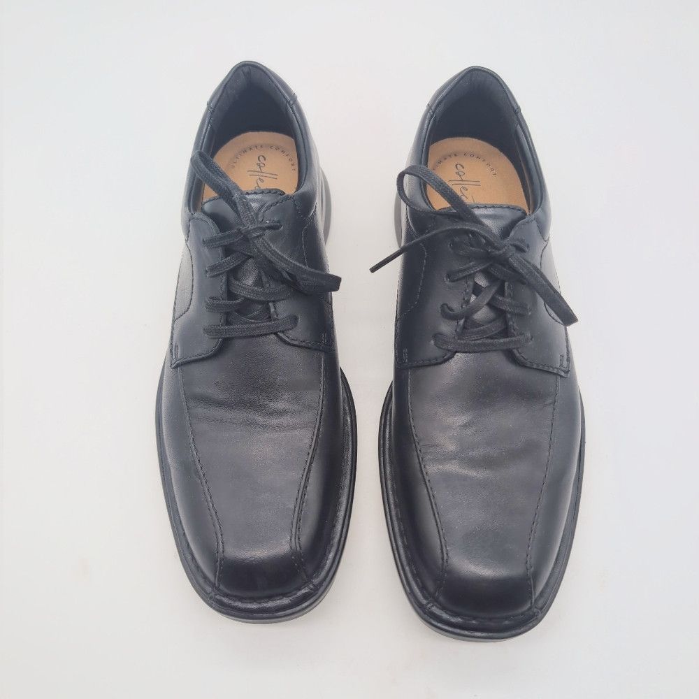 Clarks Clarks Sz 9 Kempton Run Classic Black Men's Shoes Size US 9 / EU 42 - 3 Thumbnail