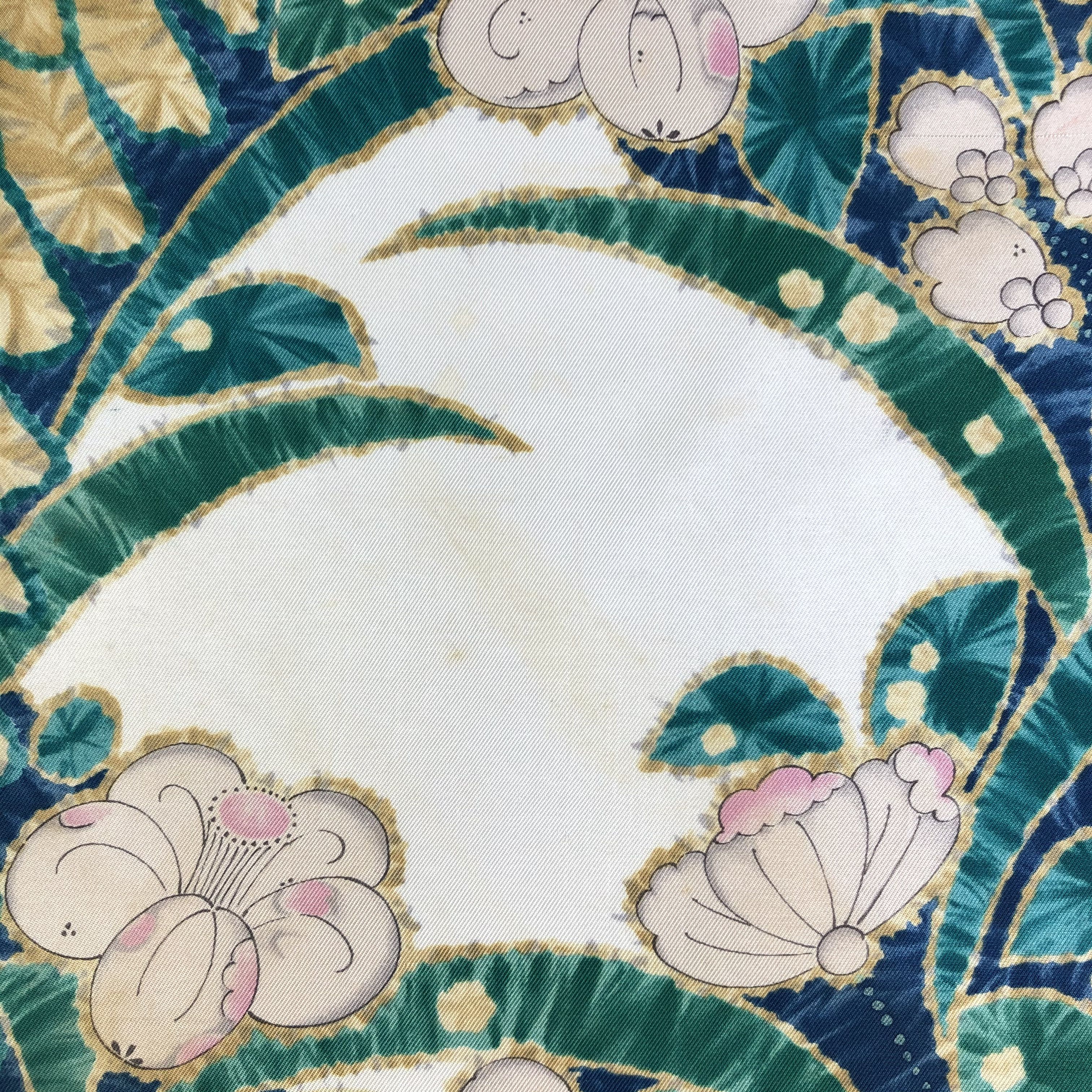 Vintage Vintage Madame Kiyoko Silk Scarf Size ONE SIZE - 7 Thumbnail