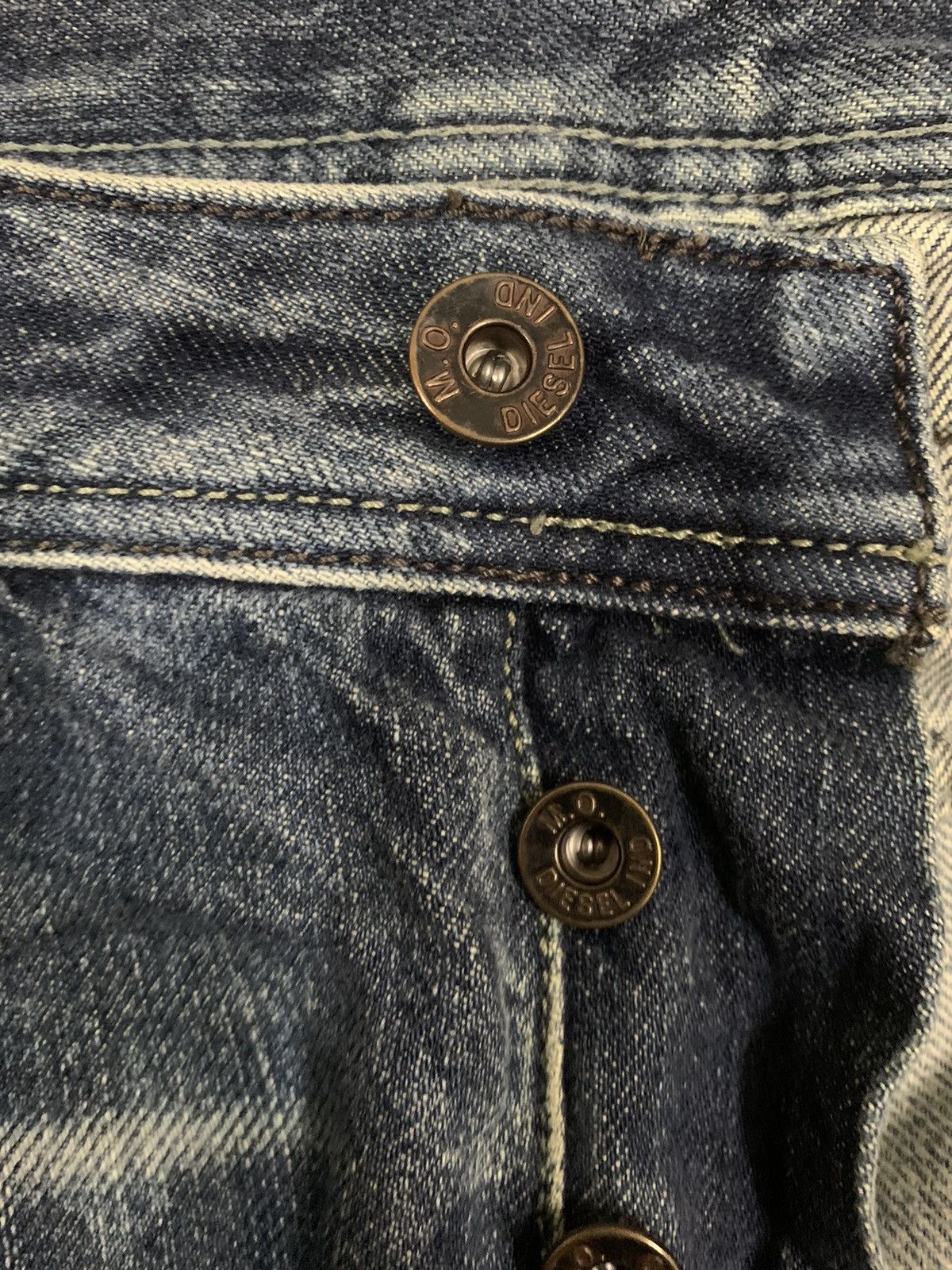 Diesel Vintage Diesel Industry Safado Bleached Grunge Ripped Jeans Size US 32 / EU 48 - 5 Thumbnail