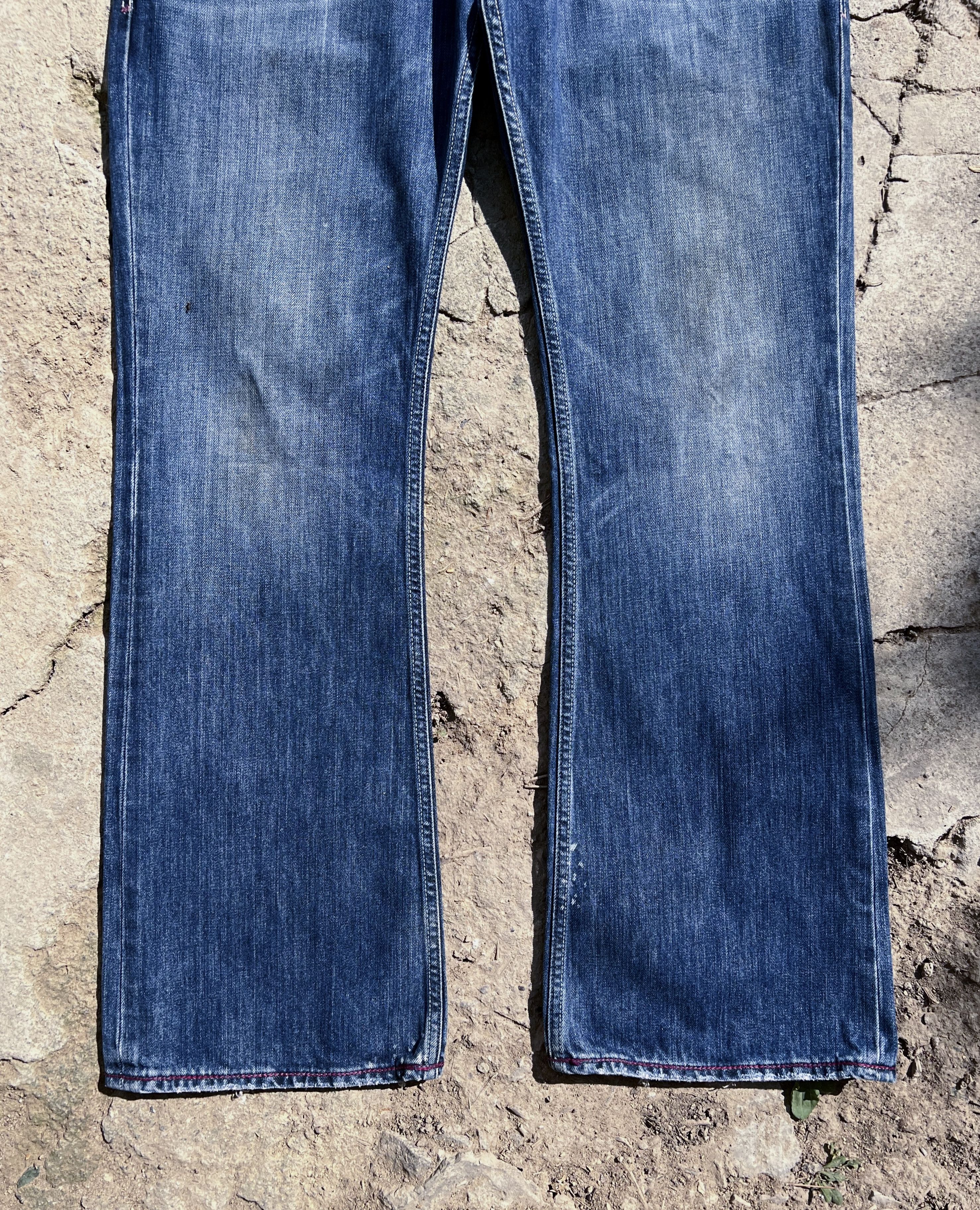 Diesel Y2K Diesel Flared Distressed Emdroidery Denim Jeans Size US 33 - 10 Thumbnail