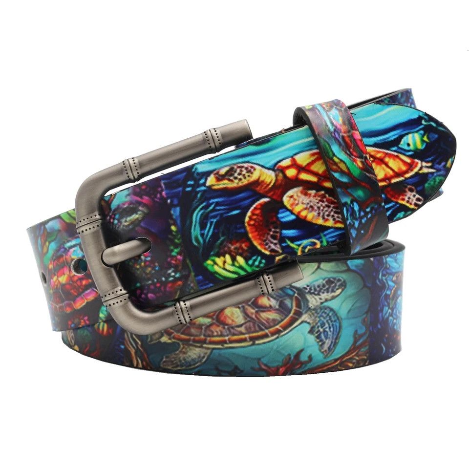 Japanese Brand × Vintage Turtle printed belt Size ONE SIZE - 2 Thumbnail