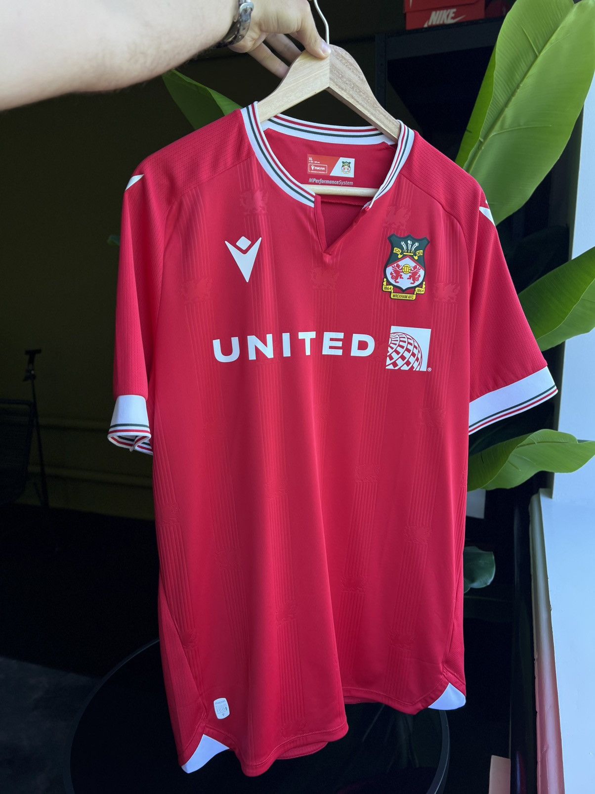 Macron × Vintage Wrexham AFC Home Jersey 2023/24 Macron XL – Mint Condition Size US XL / EU 56 / 4 - 20 Thumbnail