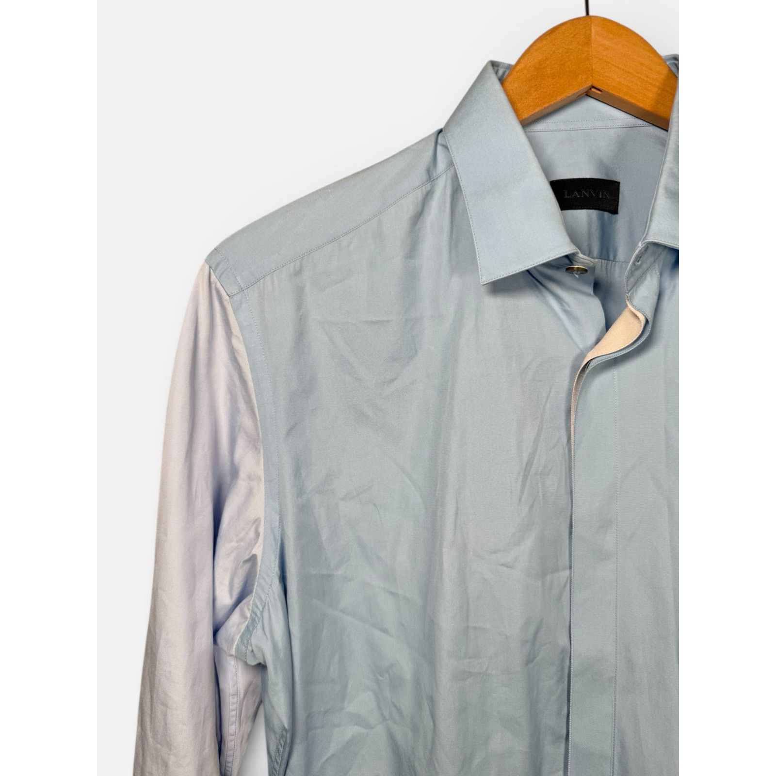 Lanvin Lanvin Colorblock Button Down Shirt size 40/15 3/4 Size US M / EU 48-50 / 2 - 6 Thumbnail